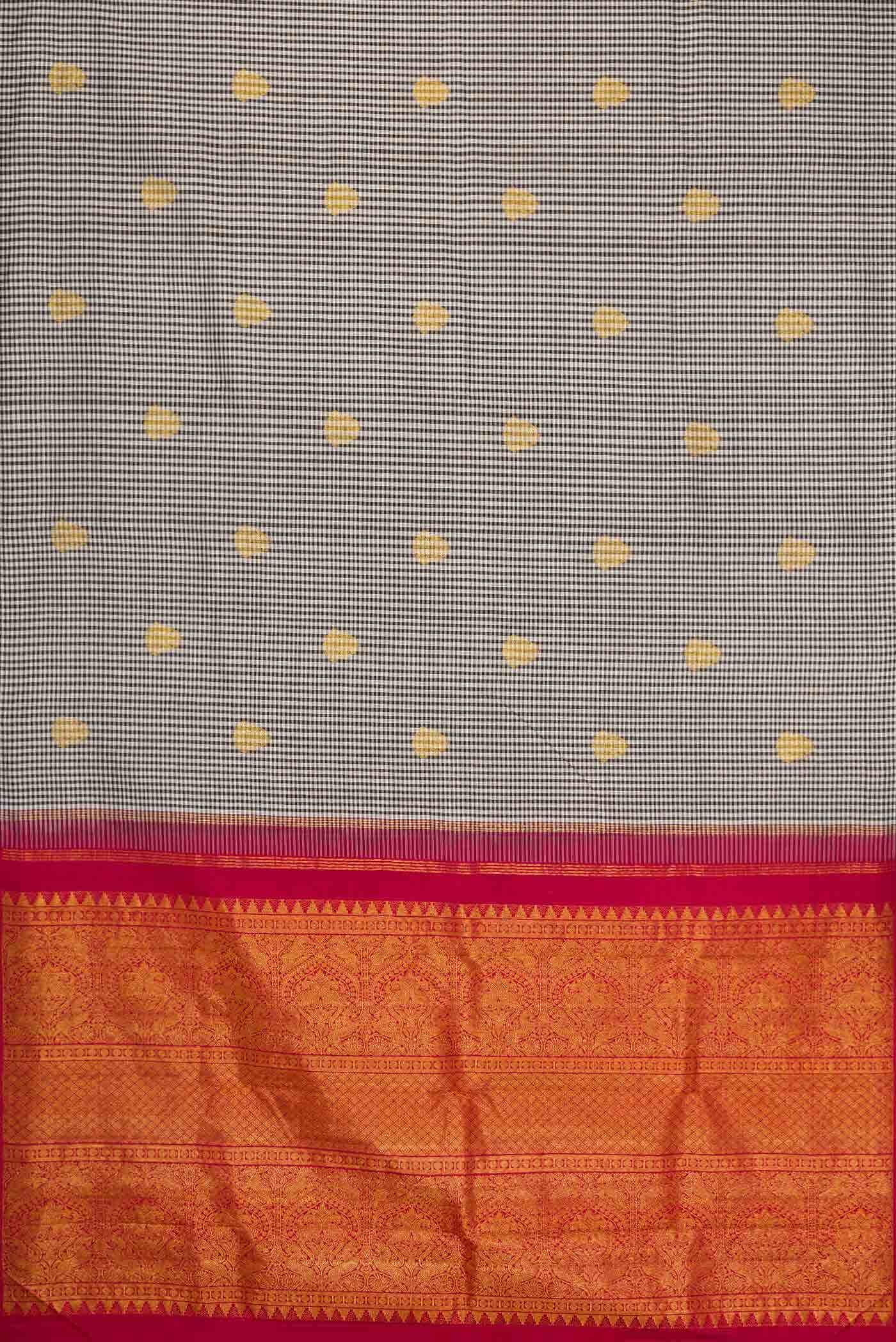 Pure Silk Pure Zari Multi Kanchipuram Saree