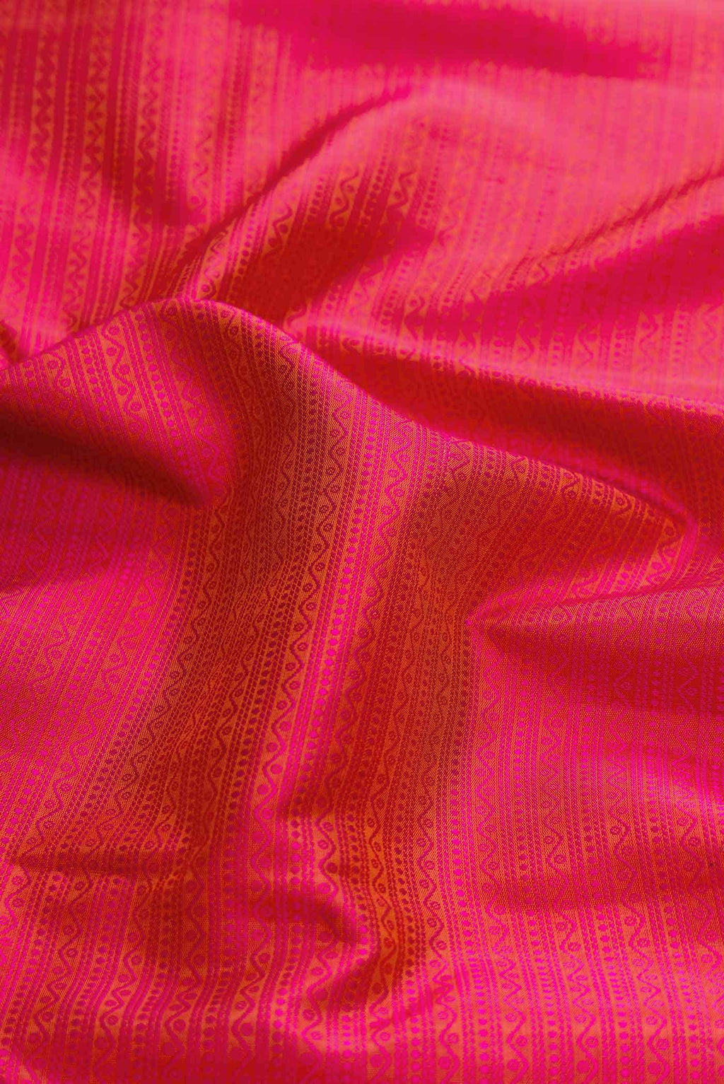 Dark Pink Dual Tone Kanchipuram Silk Saree