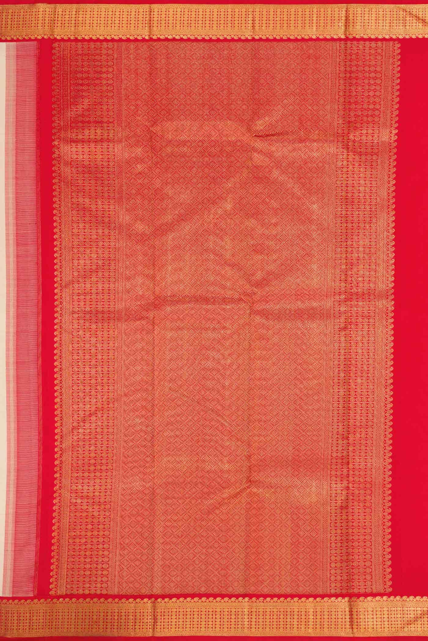 Sandal Dual Tone Kanchipuram Silk Saree
