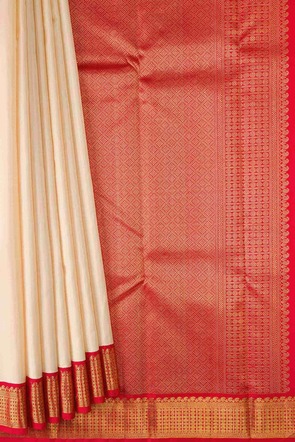 Sandal Dual Tone Kanchipuram Silk Saree
