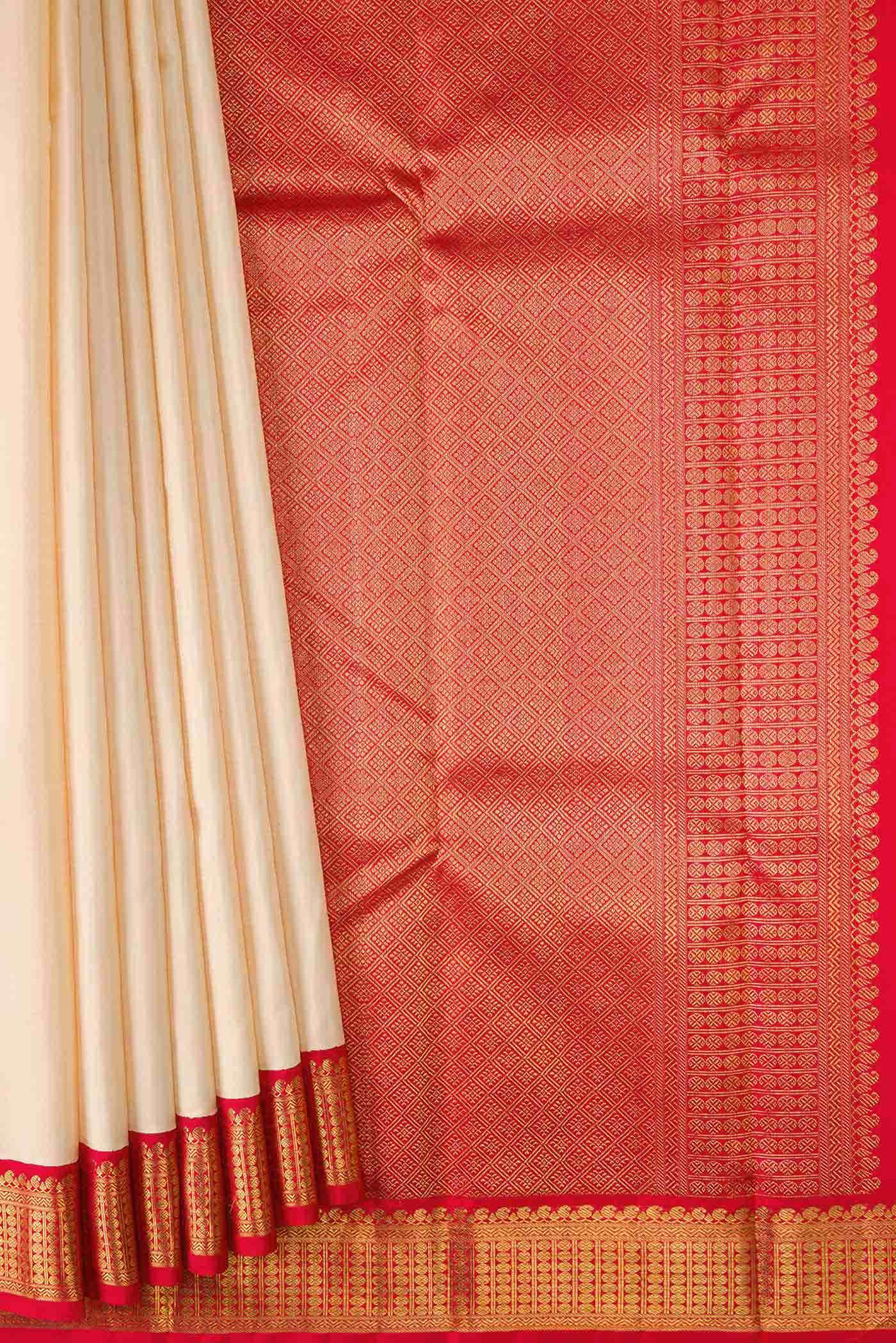Sandal Dual Tone Kanchipuram Silk Saree