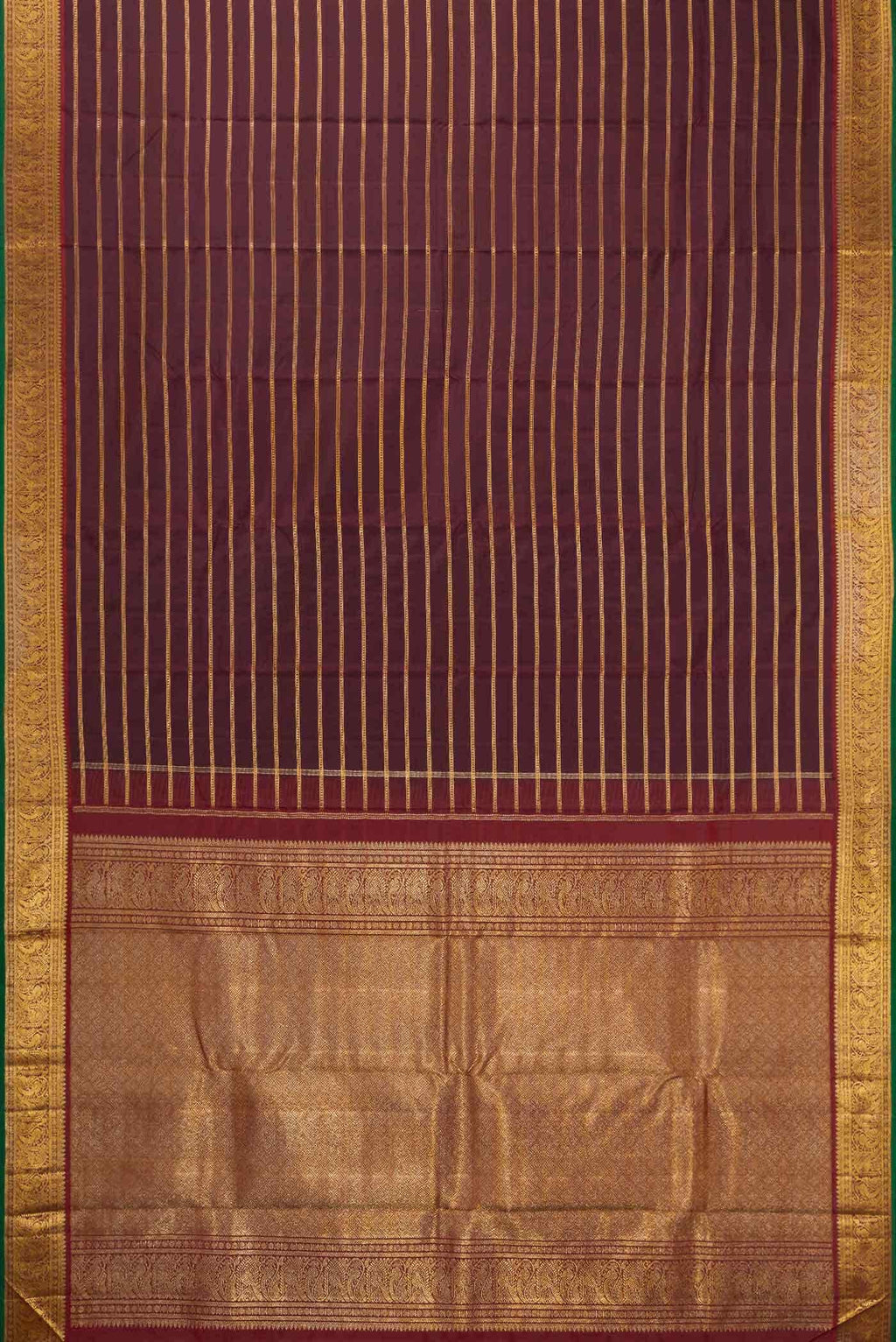 Burgundy Dual Tone Kanchipuram Silk Saree