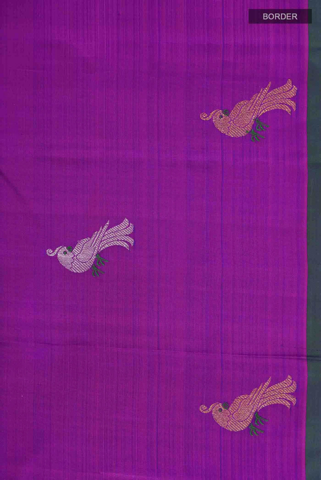 Purple Kanchipuram Silk Saree