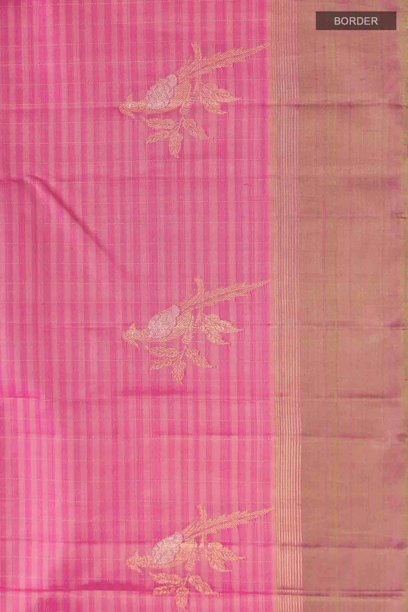 Pink Kanchipuram Silk Saree