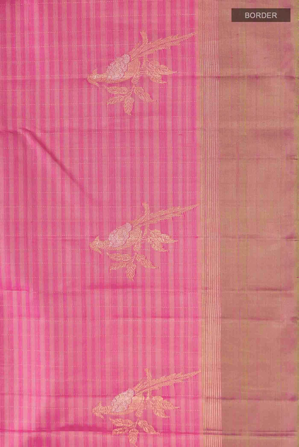 Pink Kanchipuram Silk Saree