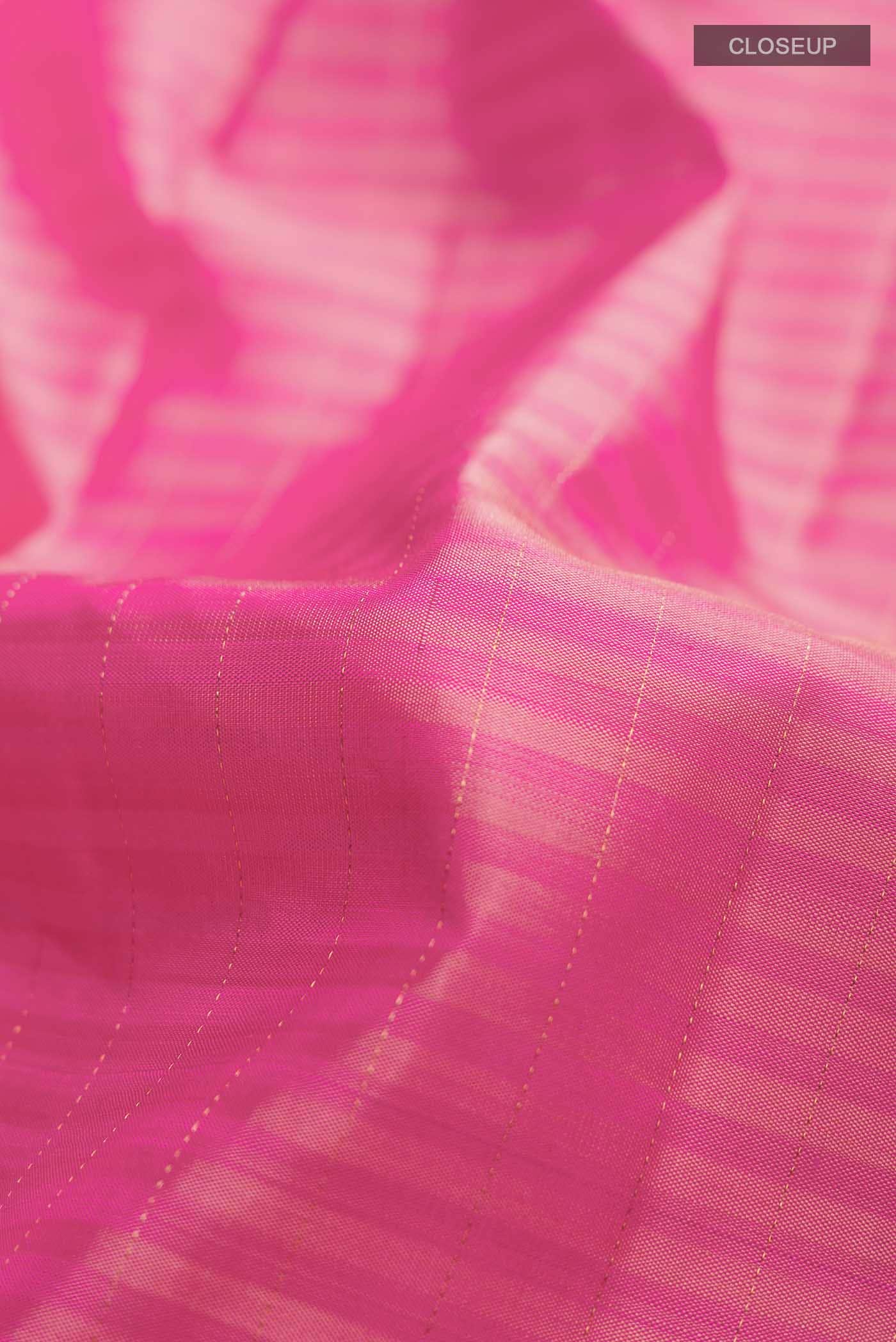 Pink Kanchipuram Silk Saree