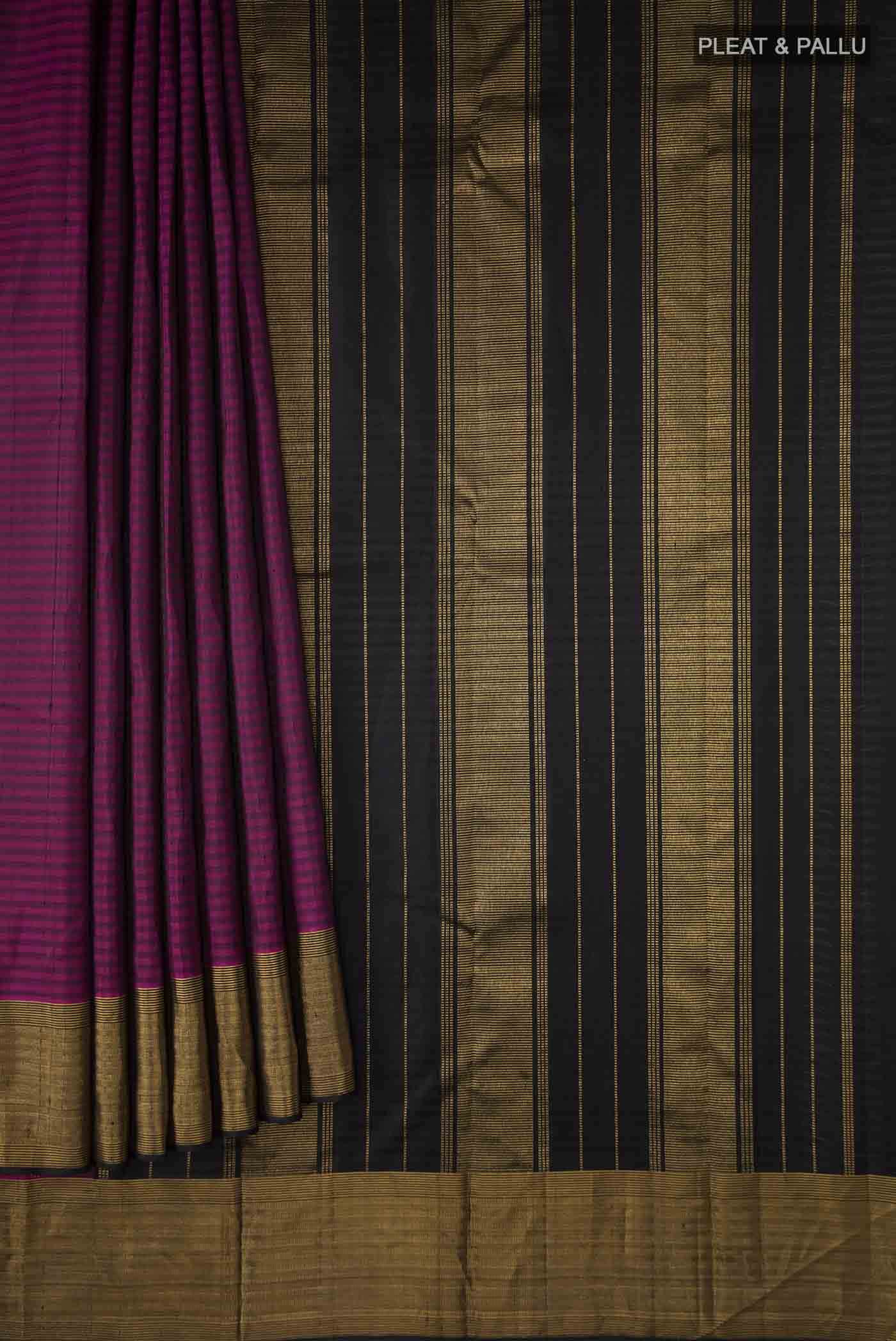 Purple Kanchipuram Silk Saree