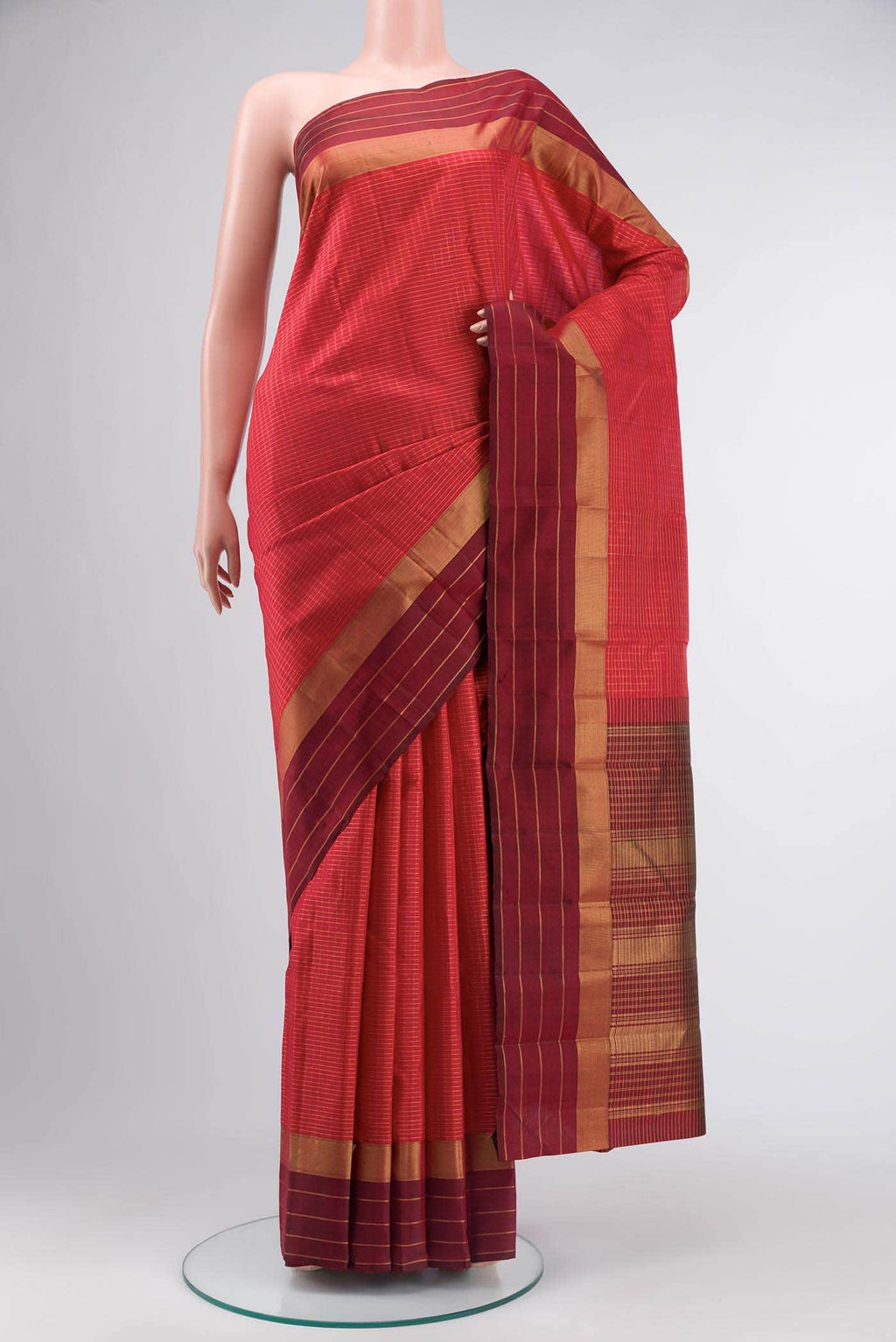 Red Kanchipuram Silk Saree