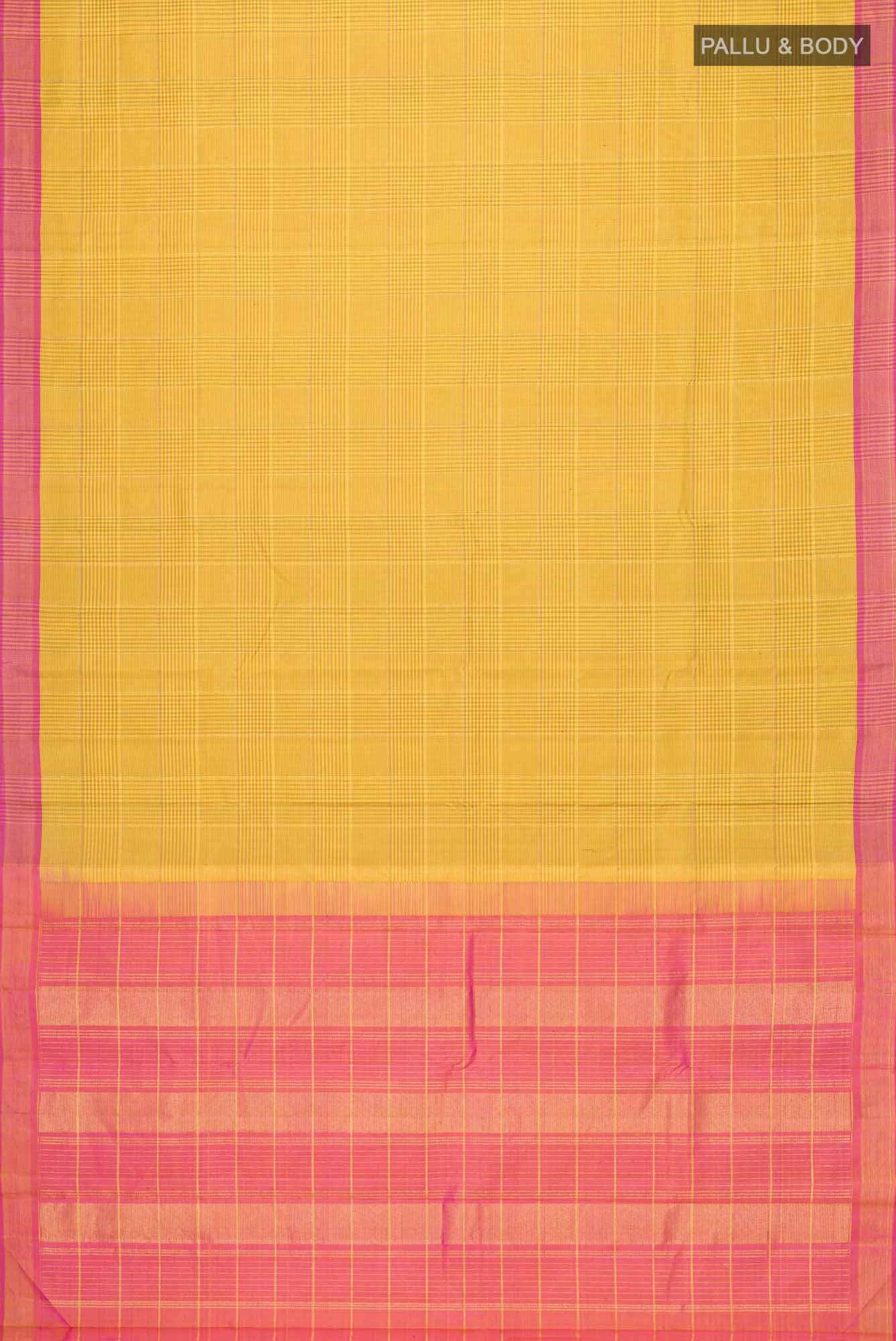Mustard Kanchipuram Silk Saree