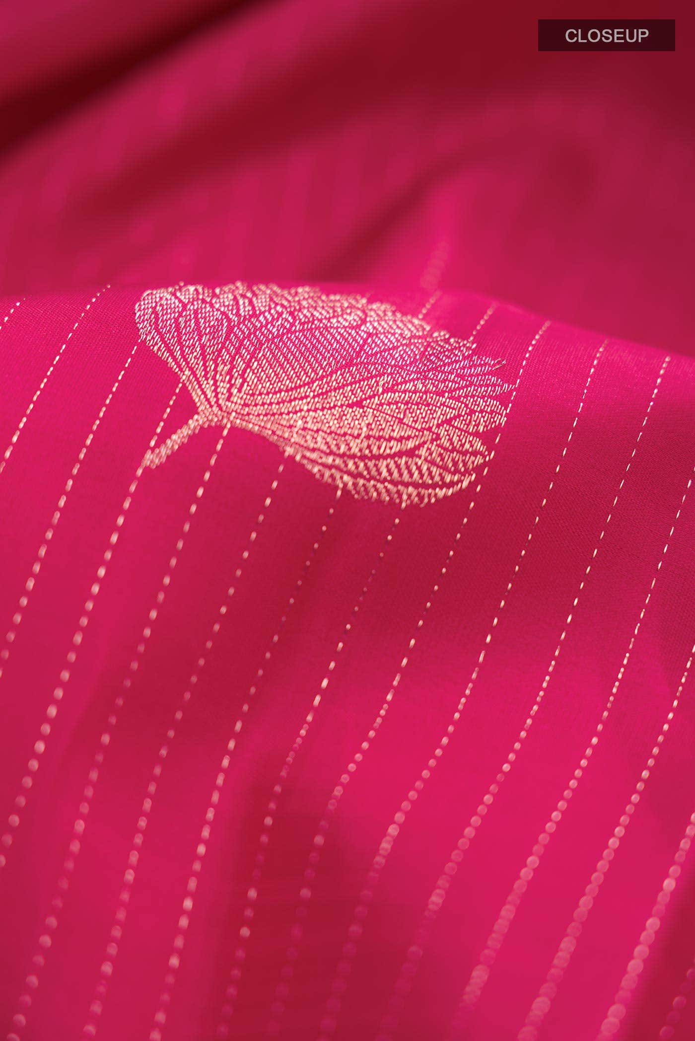 Pink Kanchipuram Silk Saree