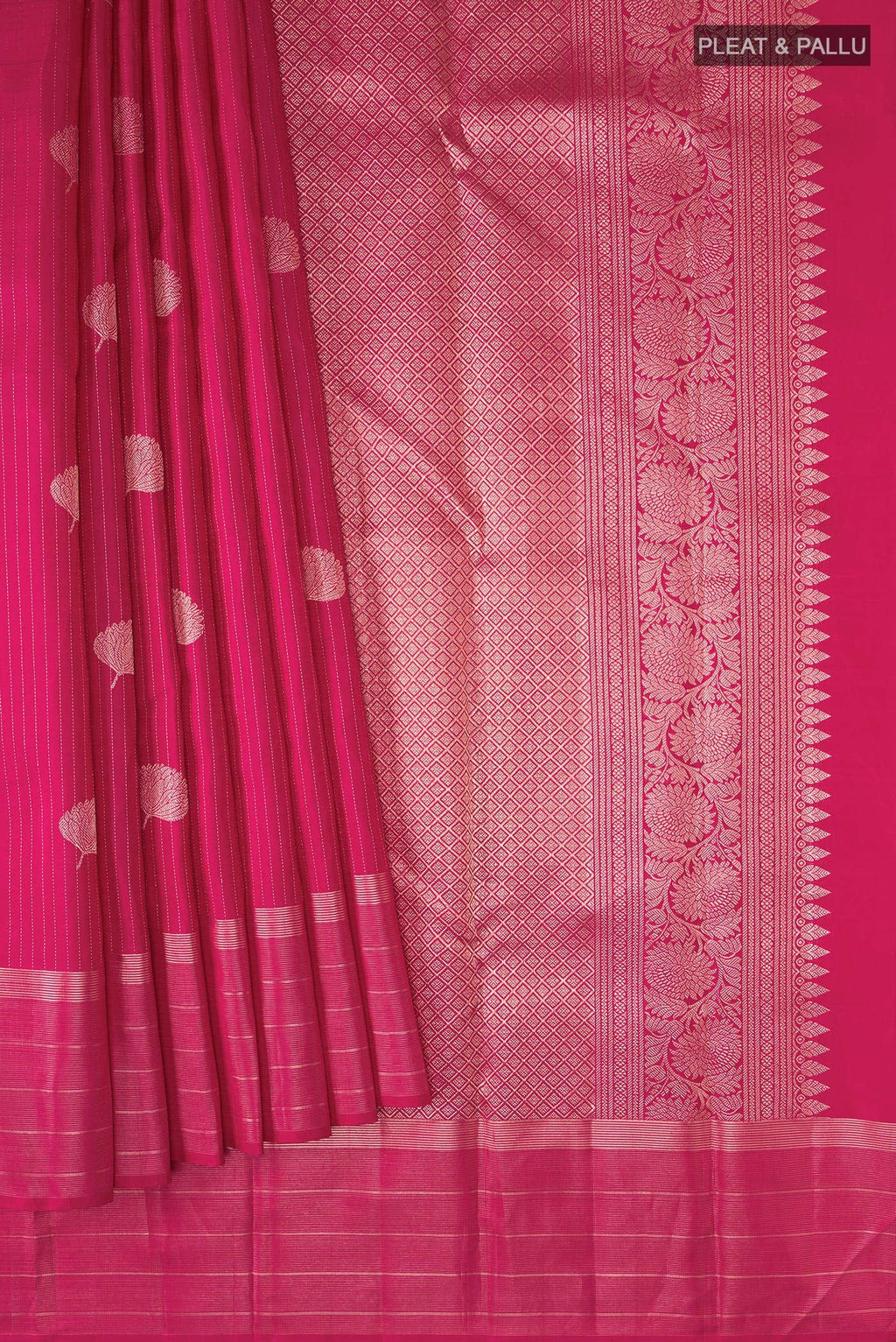Pink Kanchipuram Silk Saree