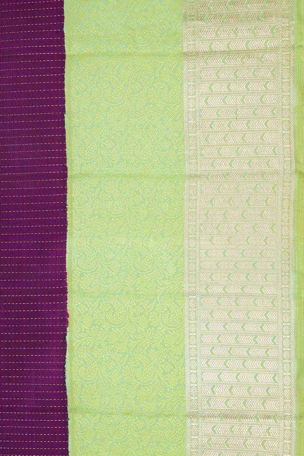 Burgundy Dual Tone Kanchipuram Silk Saree
