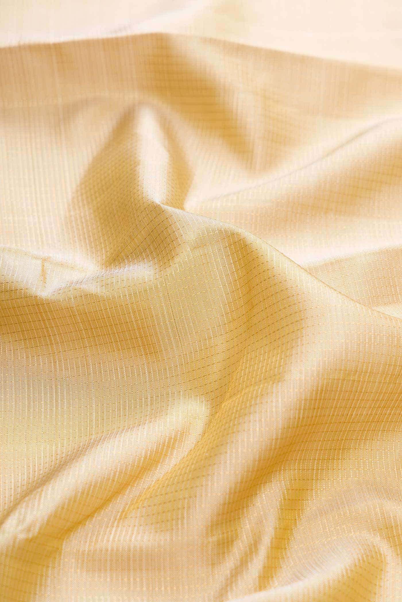 Beige Dual Tone Kanchipuram Silk Saree