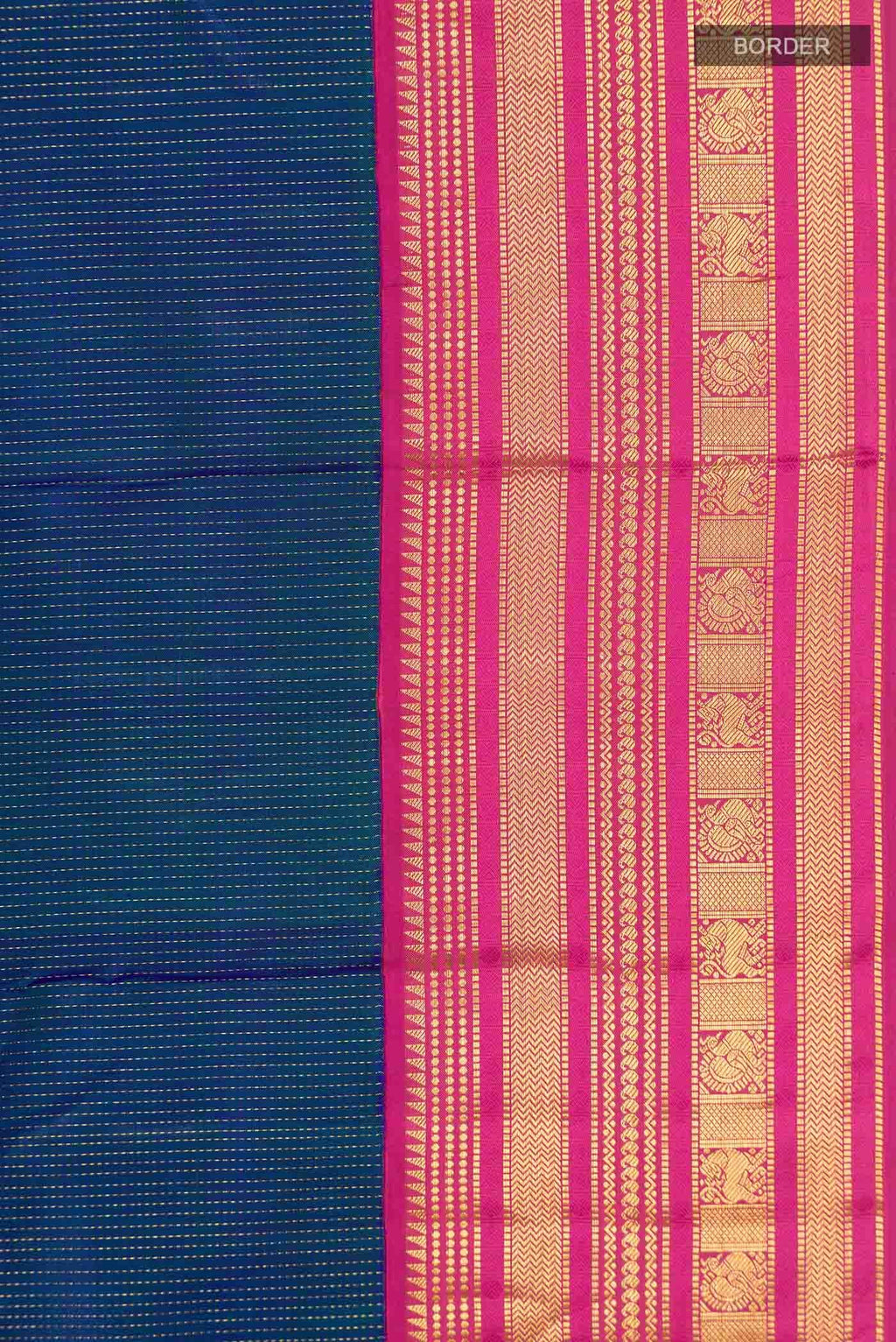 Blue Kanchipuram Silk Saree