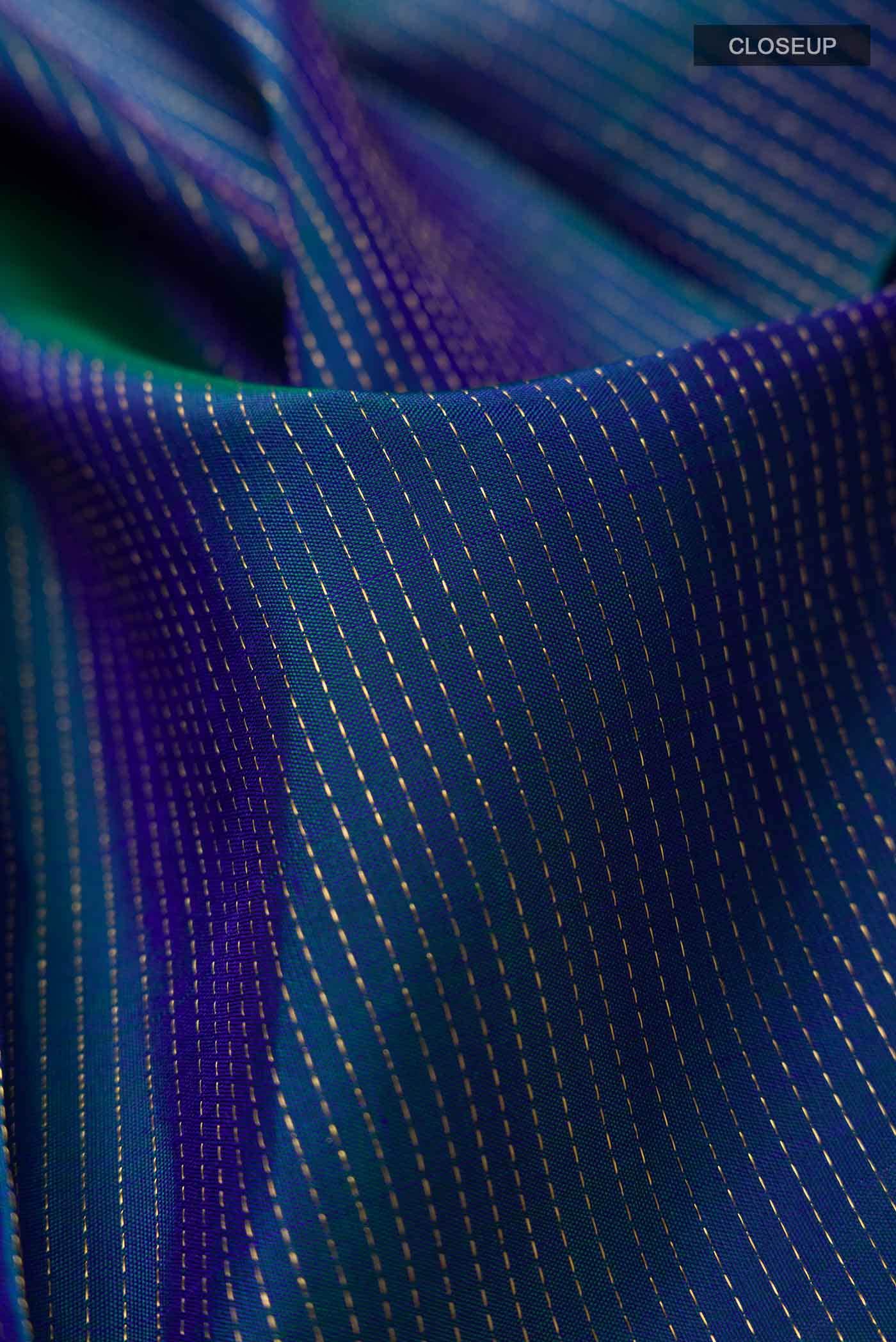 Blue Kanchipuram Silk Saree