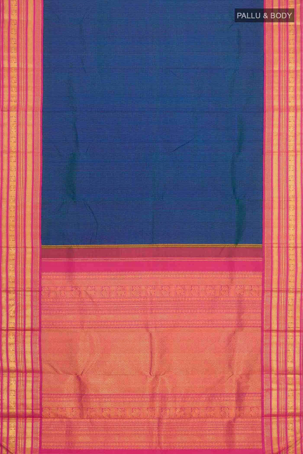 Blue Kanchipuram Silk Saree