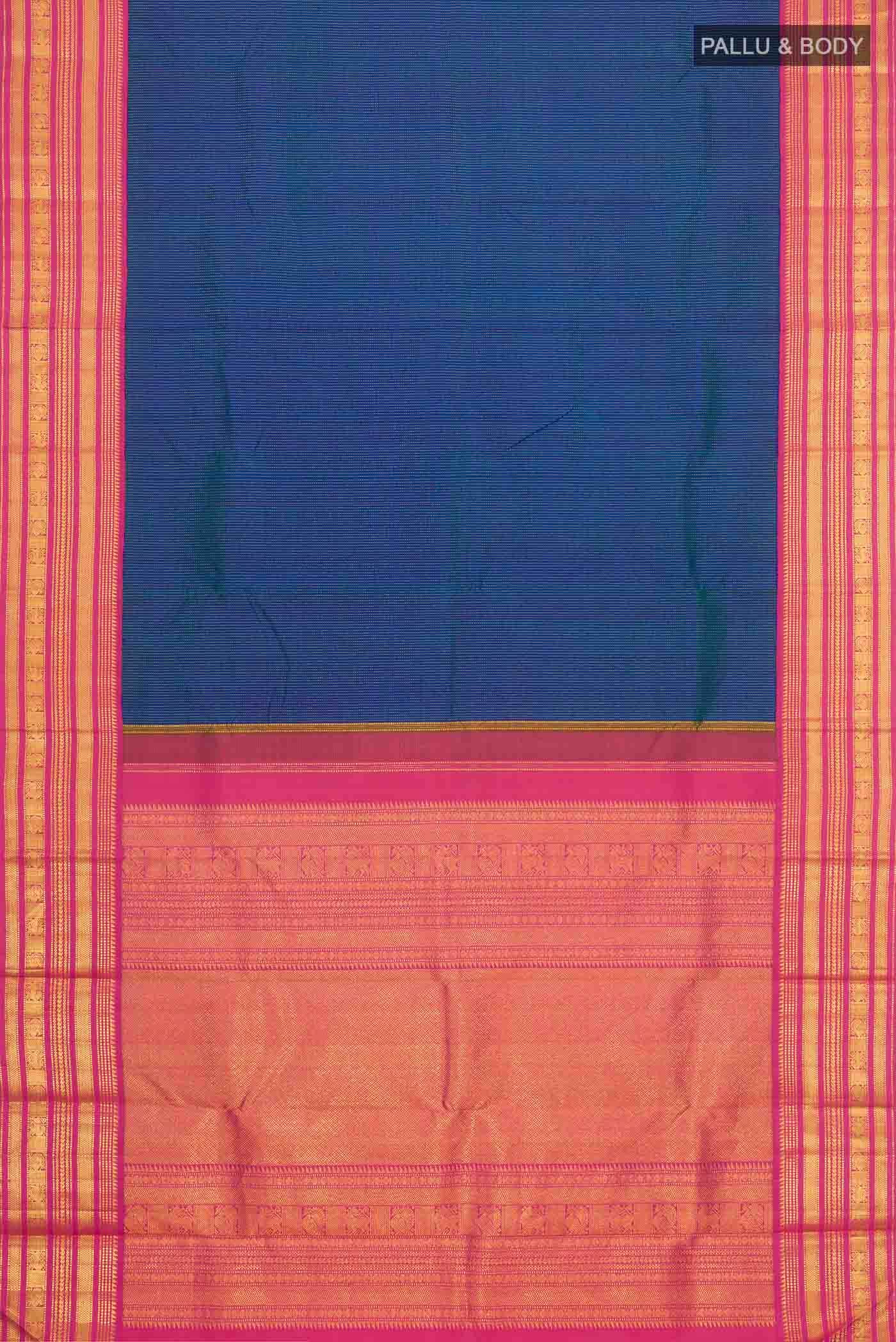 Blue Kanchipuram Silk Saree
