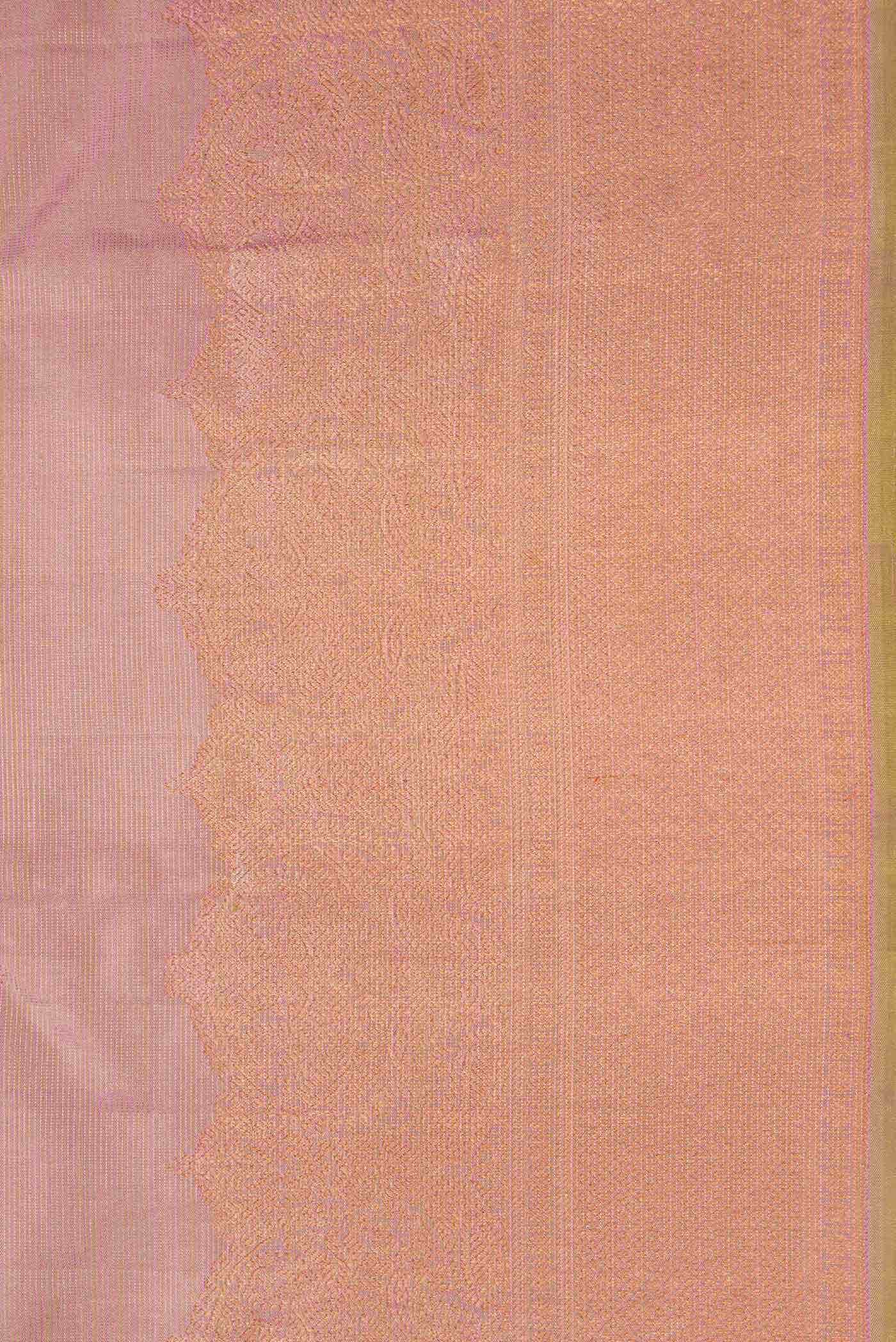 Pink Dual Tone Kanchipuram Silk Saree