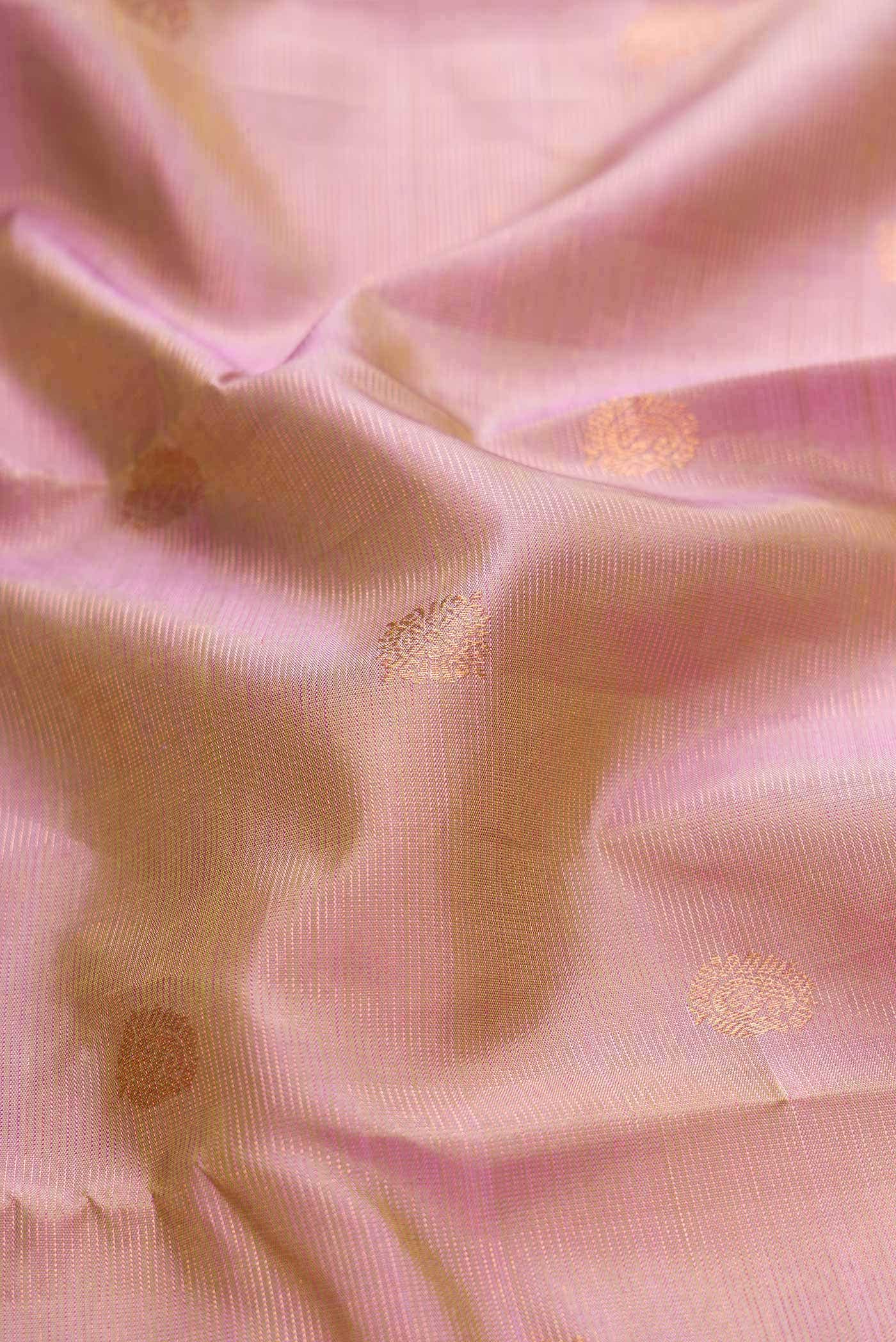 Pink Dual Tone Kanchipuram Silk Saree
