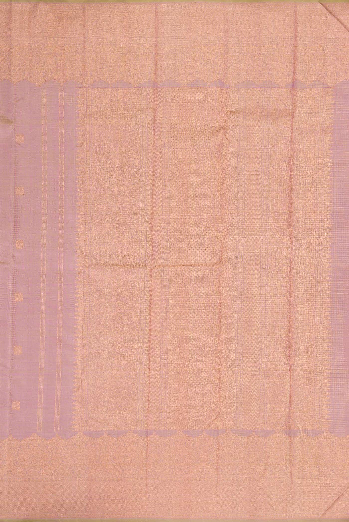 Pink Dual Tone Kanchipuram Silk Saree