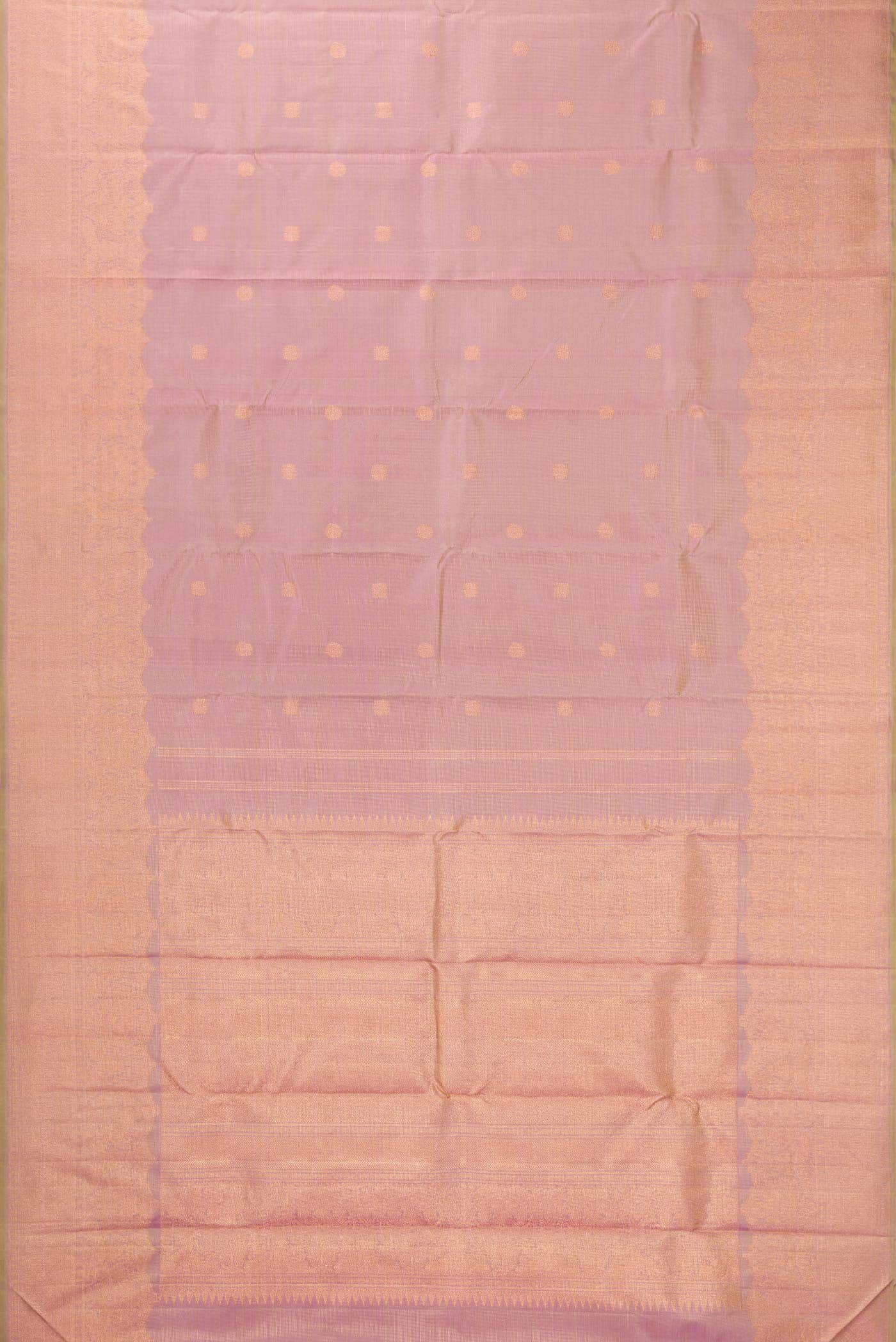 Pink Dual Tone Kanchipuram Silk Saree