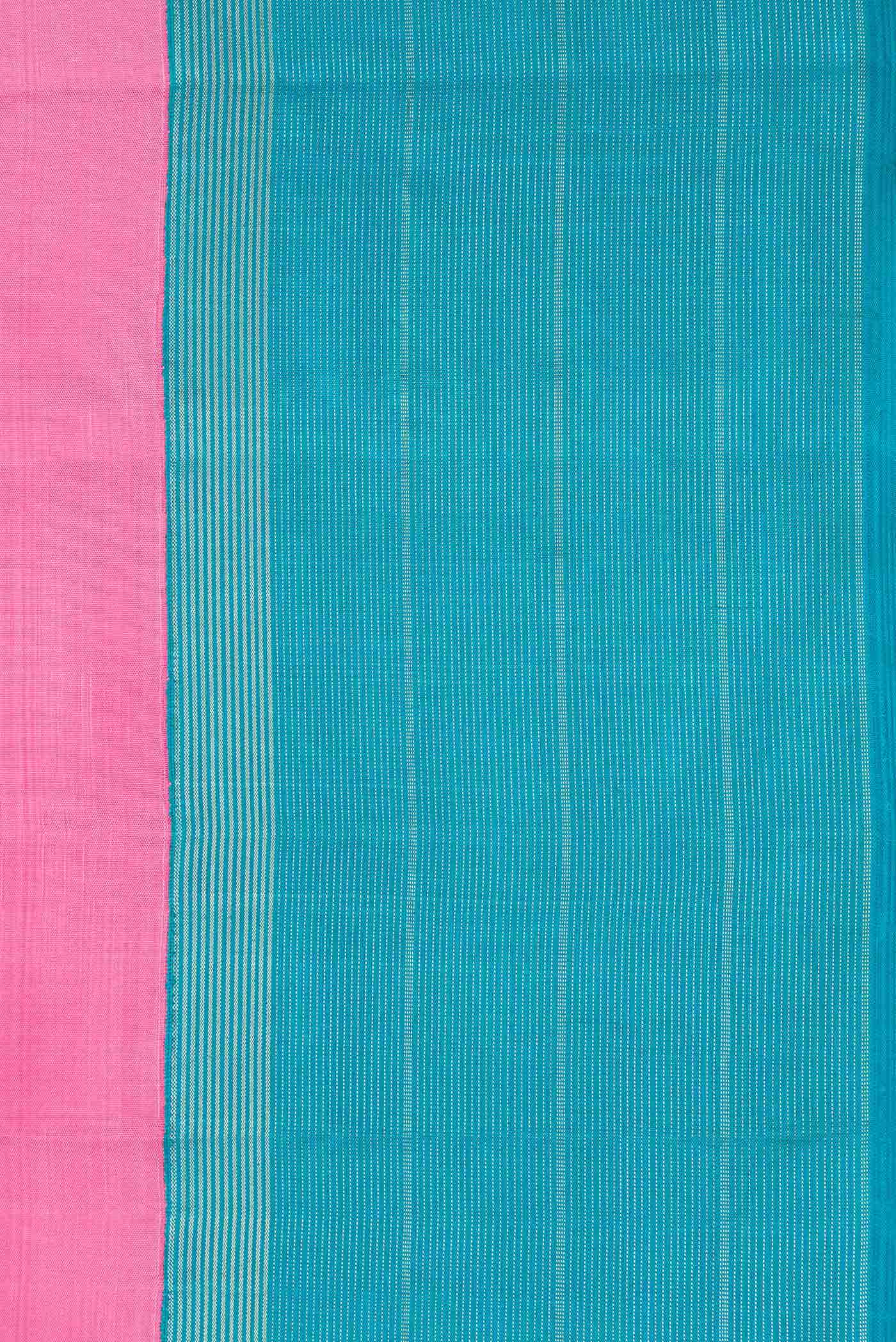 Pink Dual Tone Kanchipuram Silk Saree