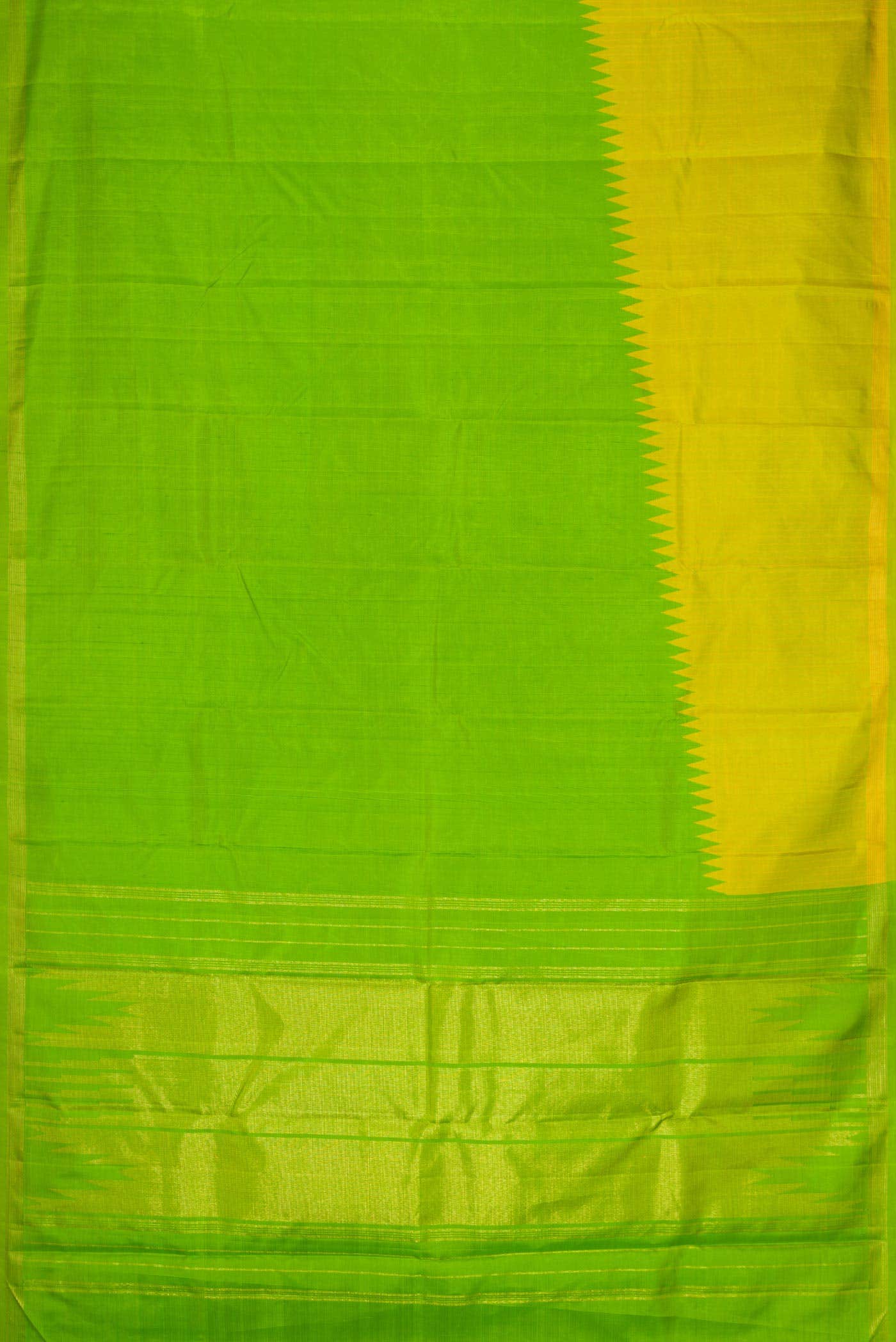 Green Dual Tone Kanchipuram Silk Saree