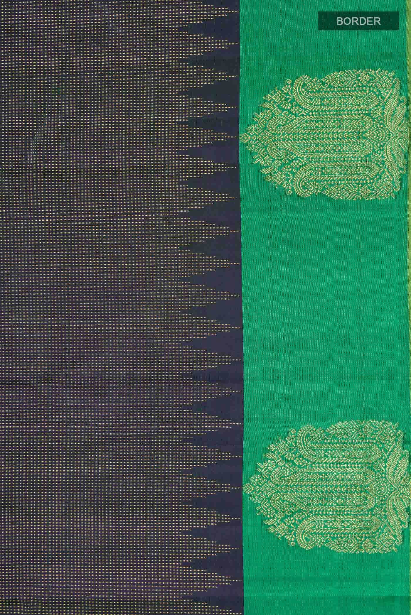 Navy Blue Kanjivaram Silk Saree