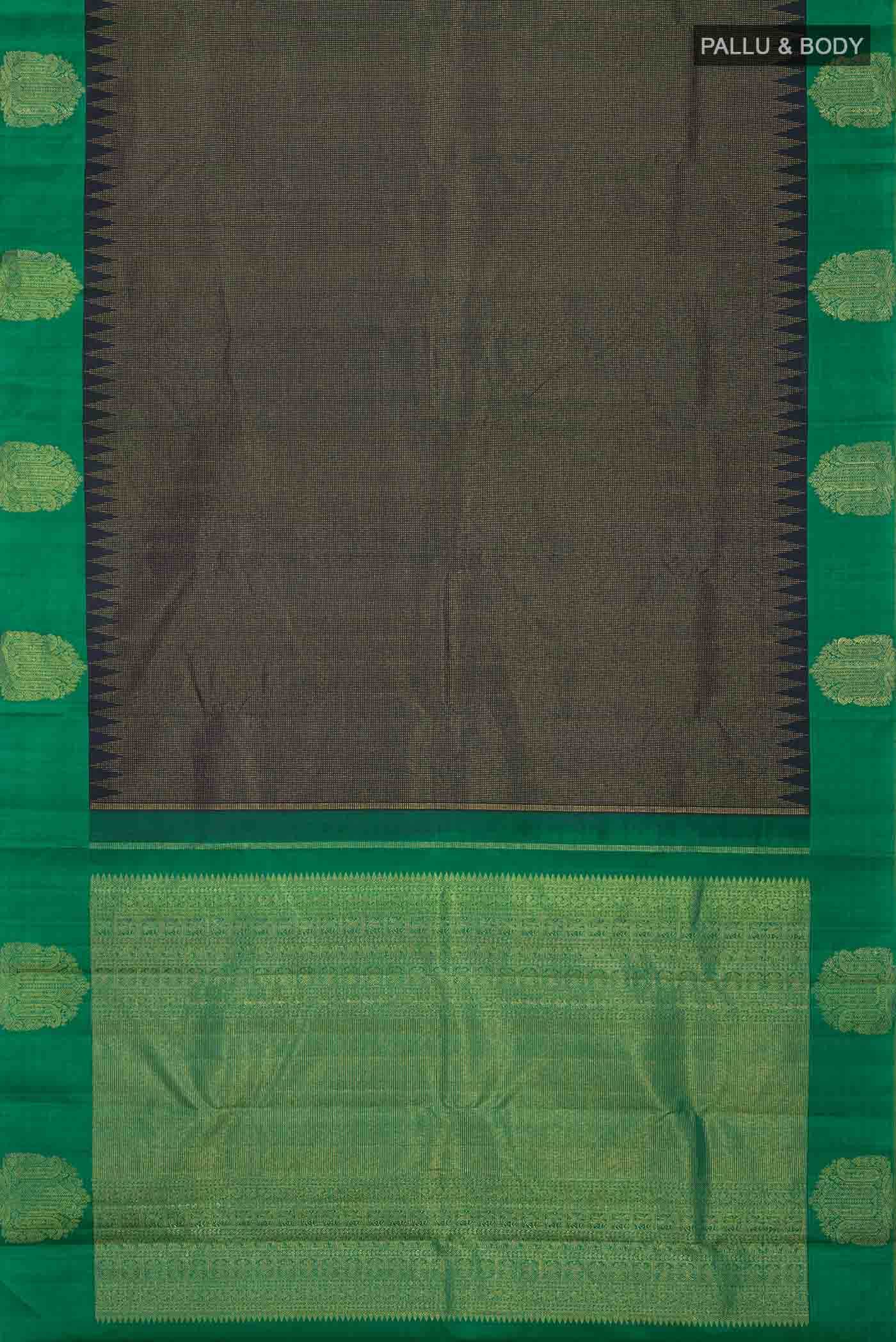 Navy Blue Kanjivaram Silk Saree