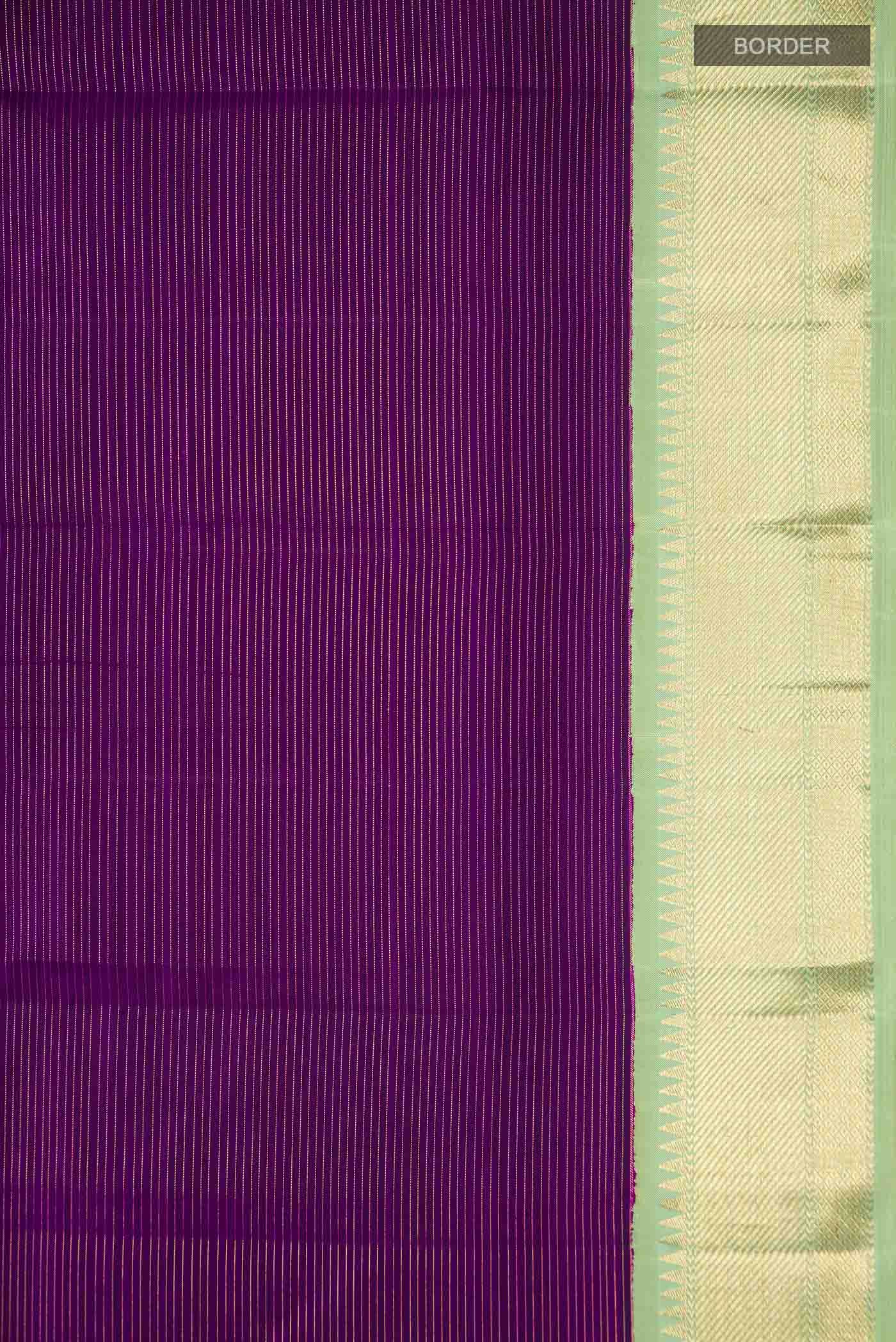 Purple Kanchipuram Silk Saree