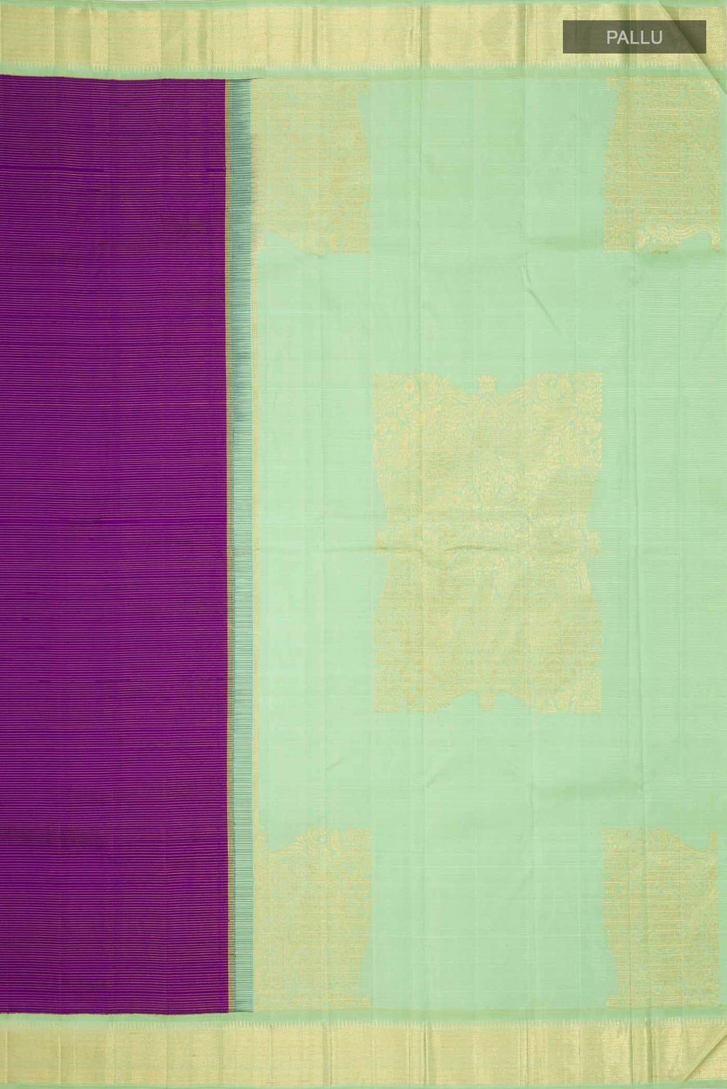 Purple Kanchipuram Silk Saree