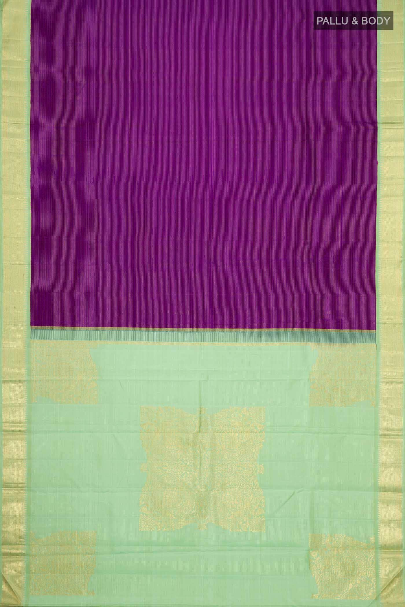Purple Kanchipuram Silk Saree