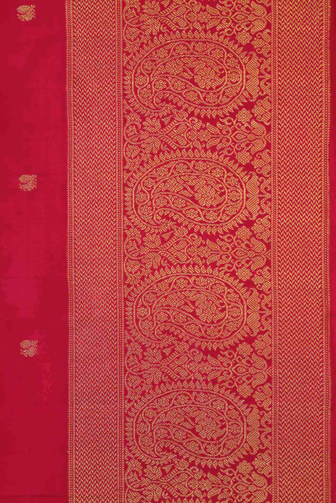 Maroon Dual Tone Kanchipuram Silk Saree