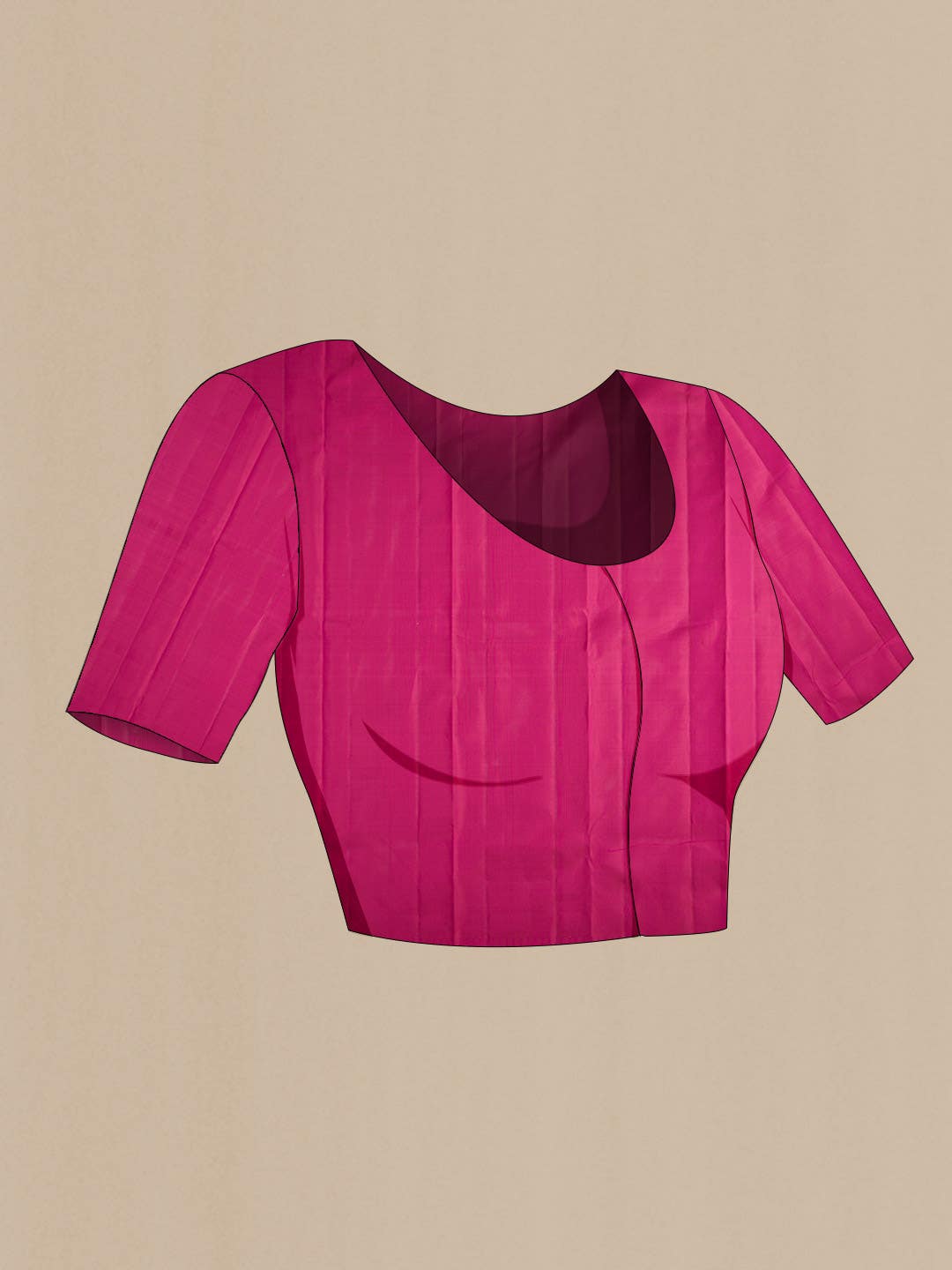 Pink Kanchipuram Silk Saree