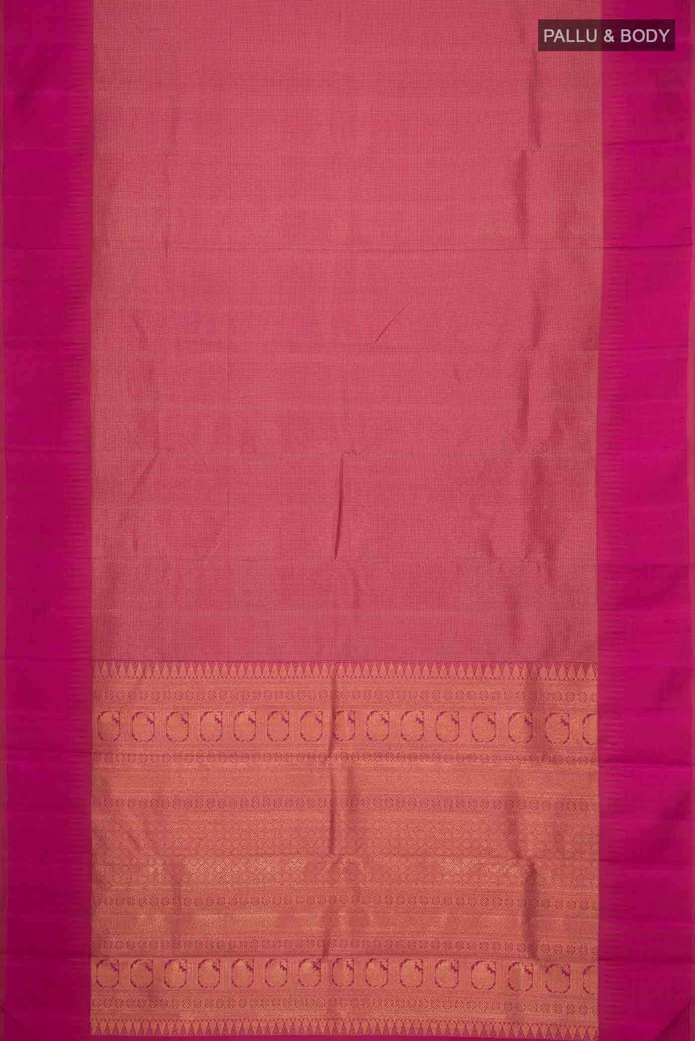 Pink Kanchipuram Silk Saree