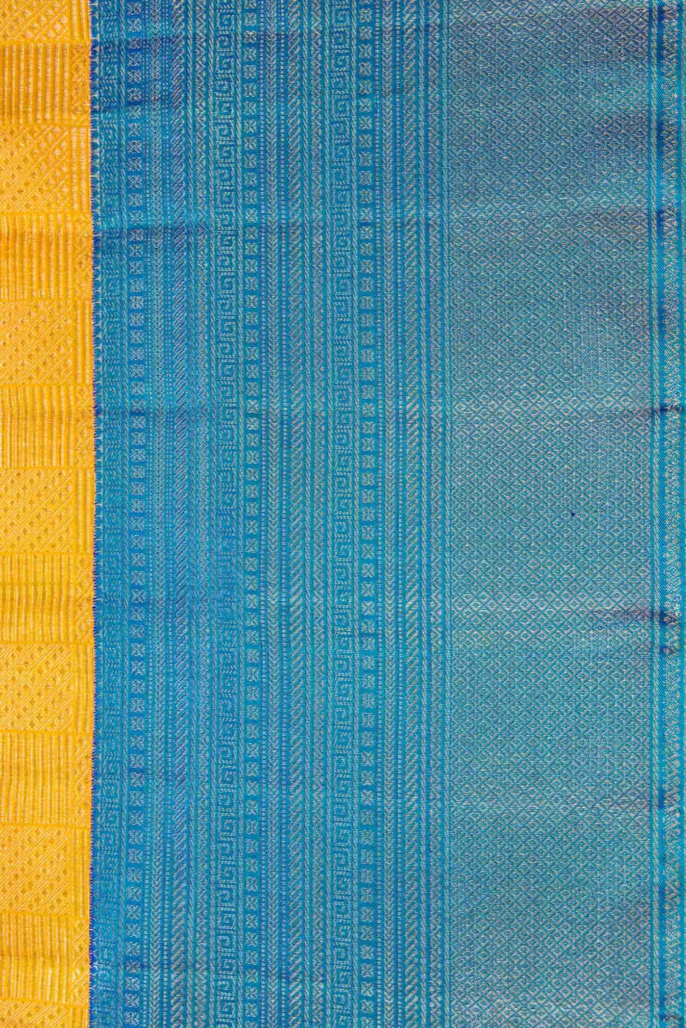 Mustard Dual Tone Kanchipuram Silk Saree