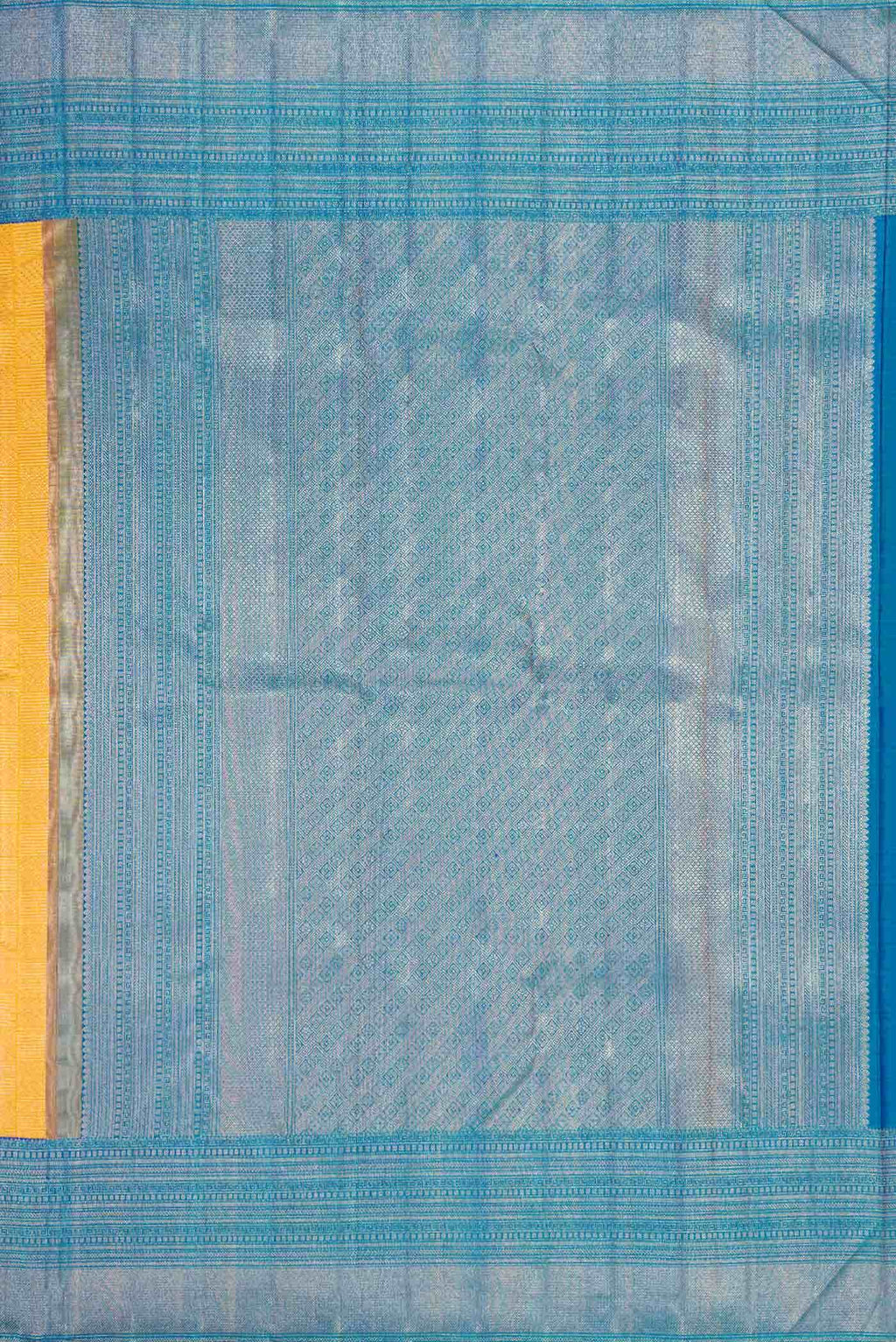 Mustard Dual Tone Kanchipuram Silk Saree