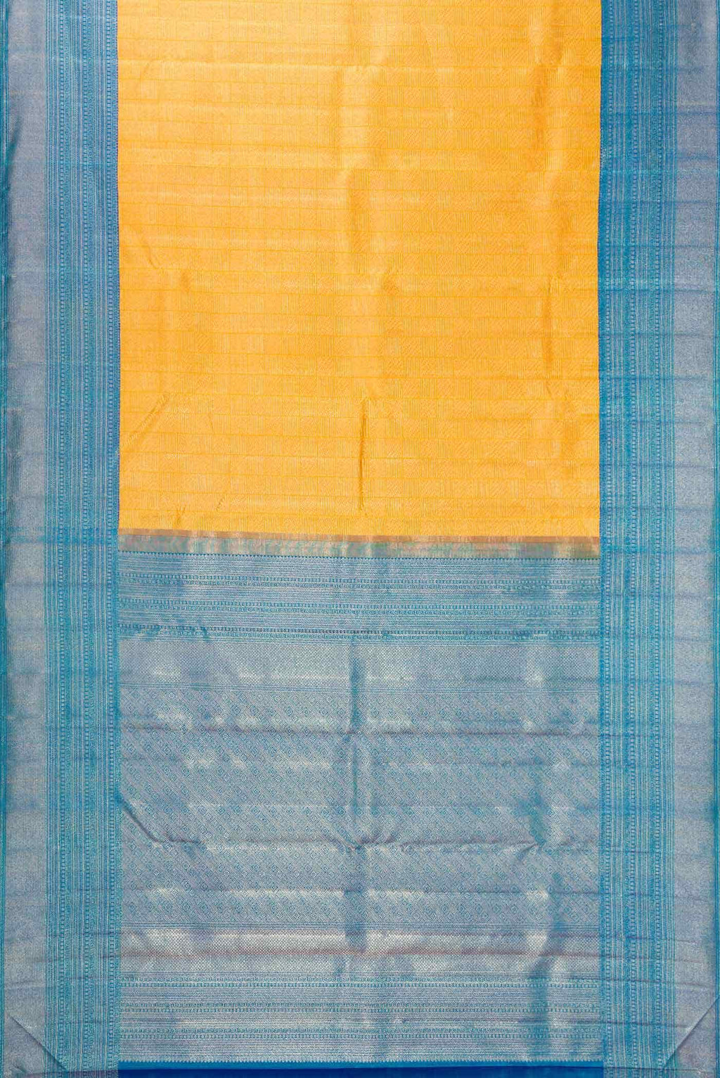 Mustard Dual Tone Kanchipuram Silk Saree