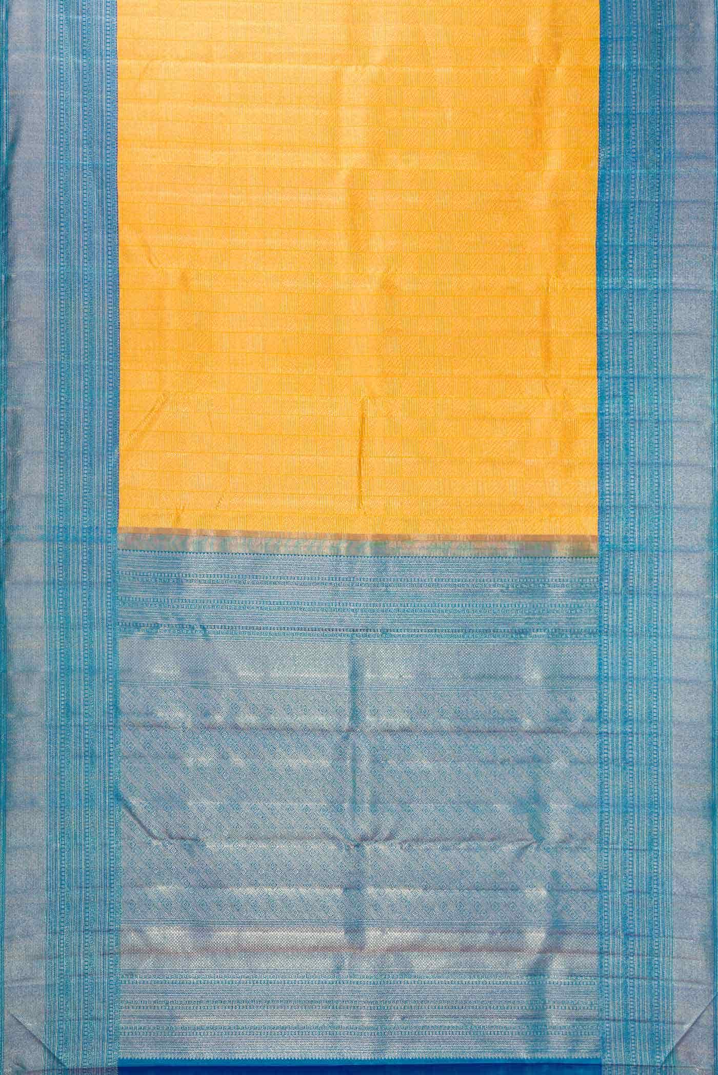 Mustard Dual Tone Kanchipuram Silk Saree