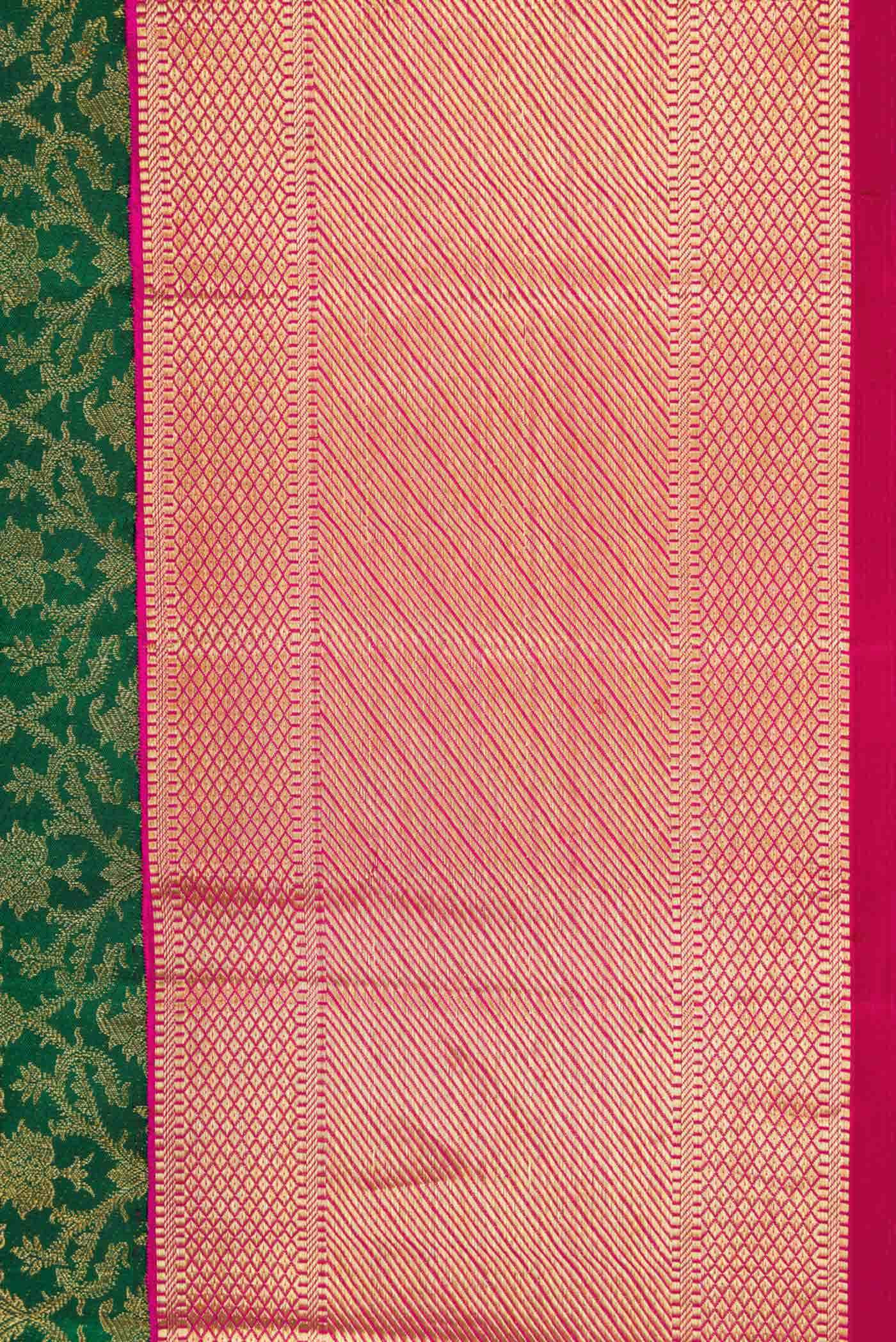 Green Dual Tone Kanchipuram Silk Saree