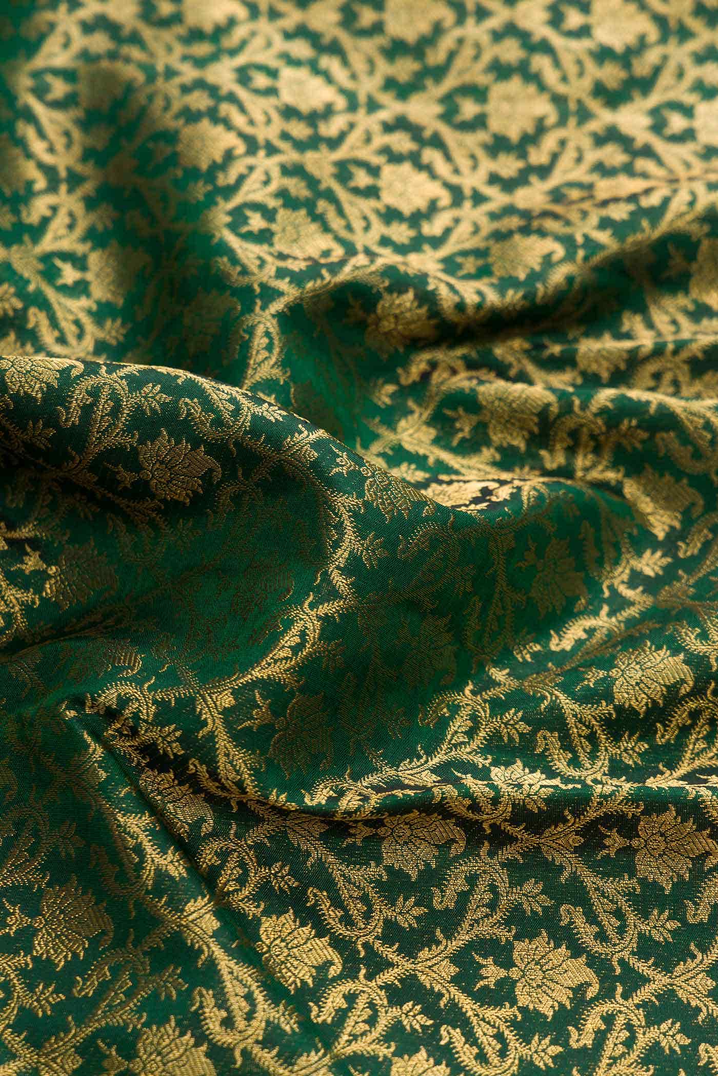 Green Dual Tone Kanchipuram Silk Saree