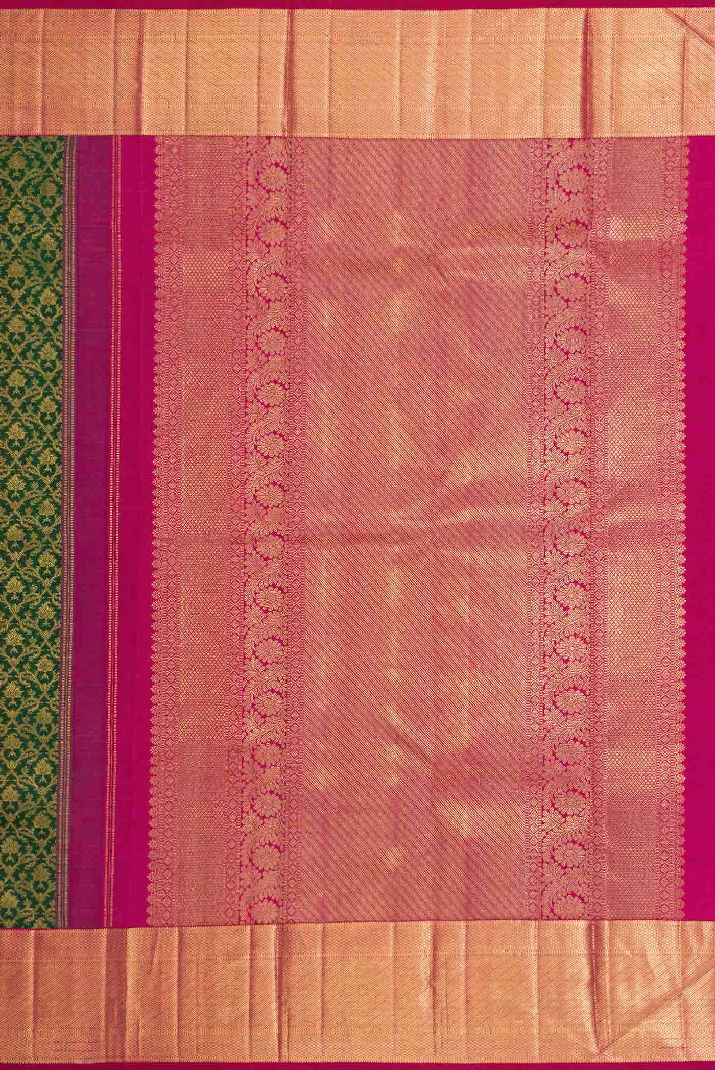 Green Dual Tone Kanchipuram Silk Saree