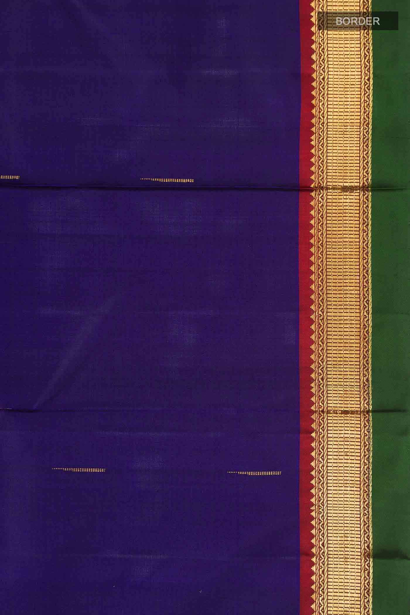 Blue Kanchipuram Silk Saree
