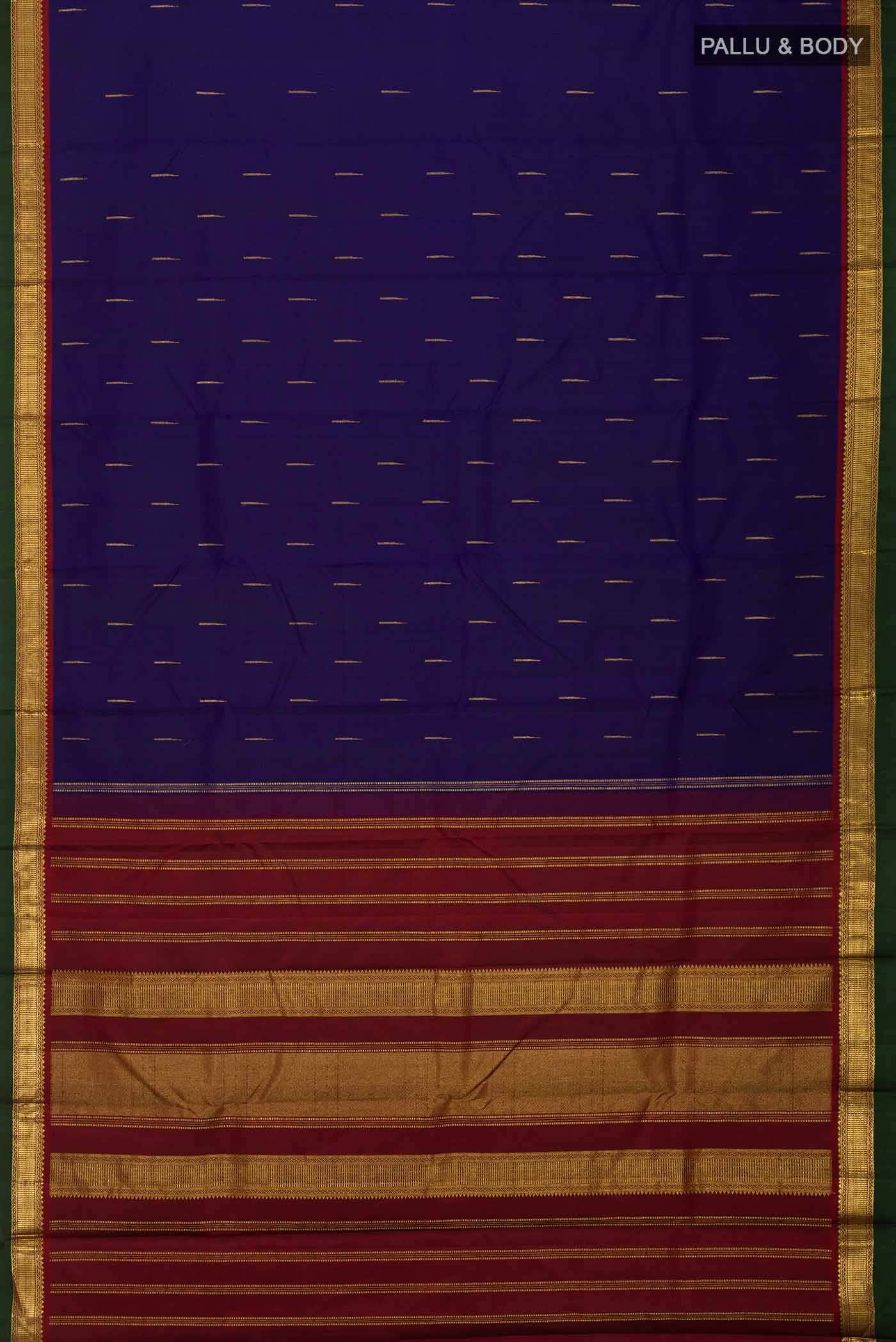 Blue Kanchipuram Silk Saree