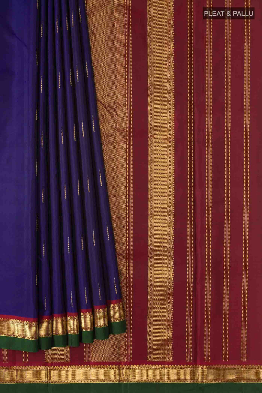Blue Kanchipuram Silk Saree