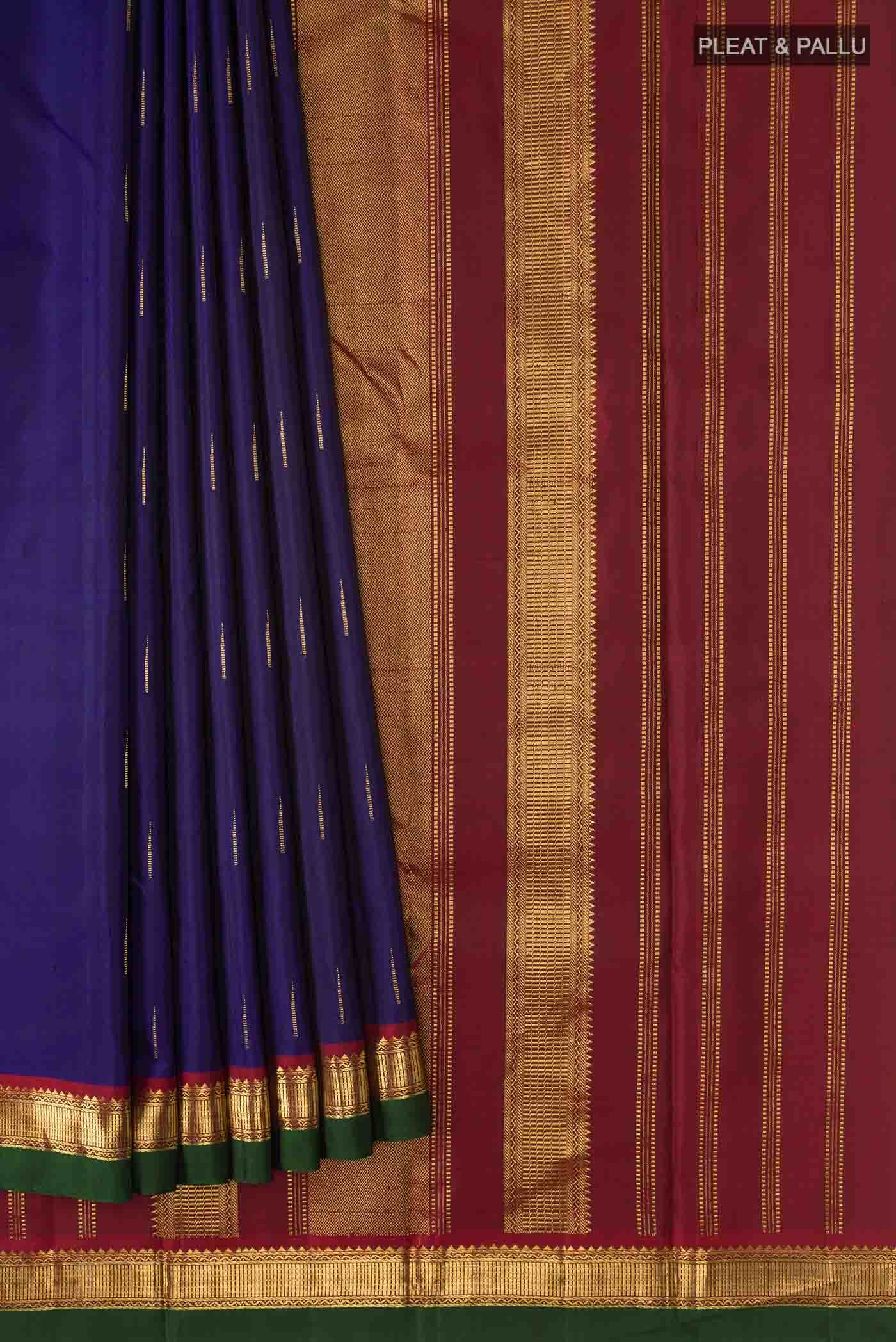 Blue Kanchipuram Silk Saree