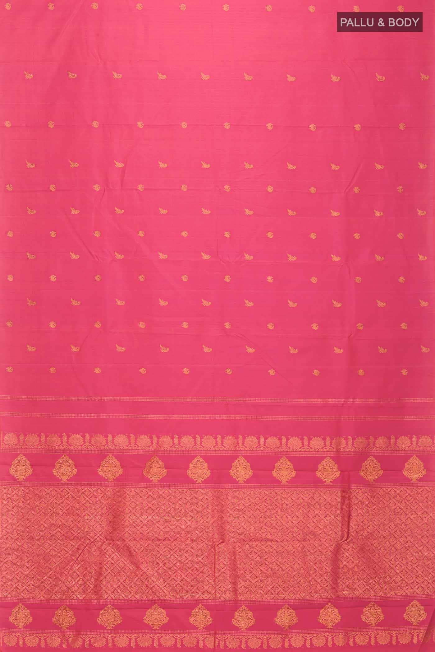 Pink Kanchipuram Silk Saree