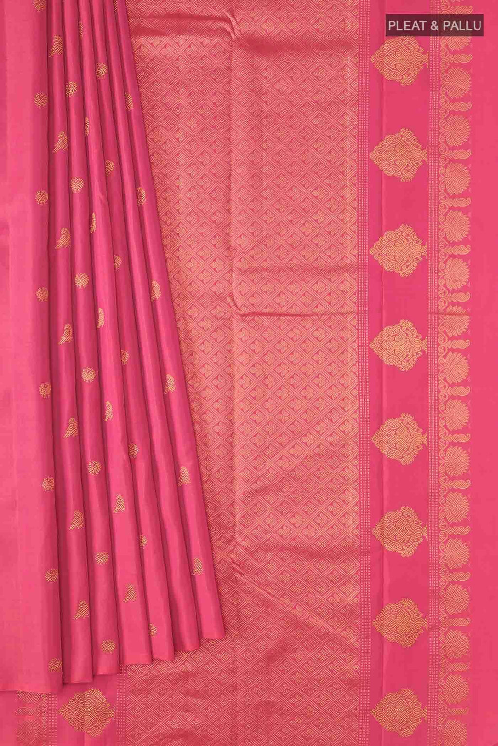 Pink Kanchipuram Silk Saree