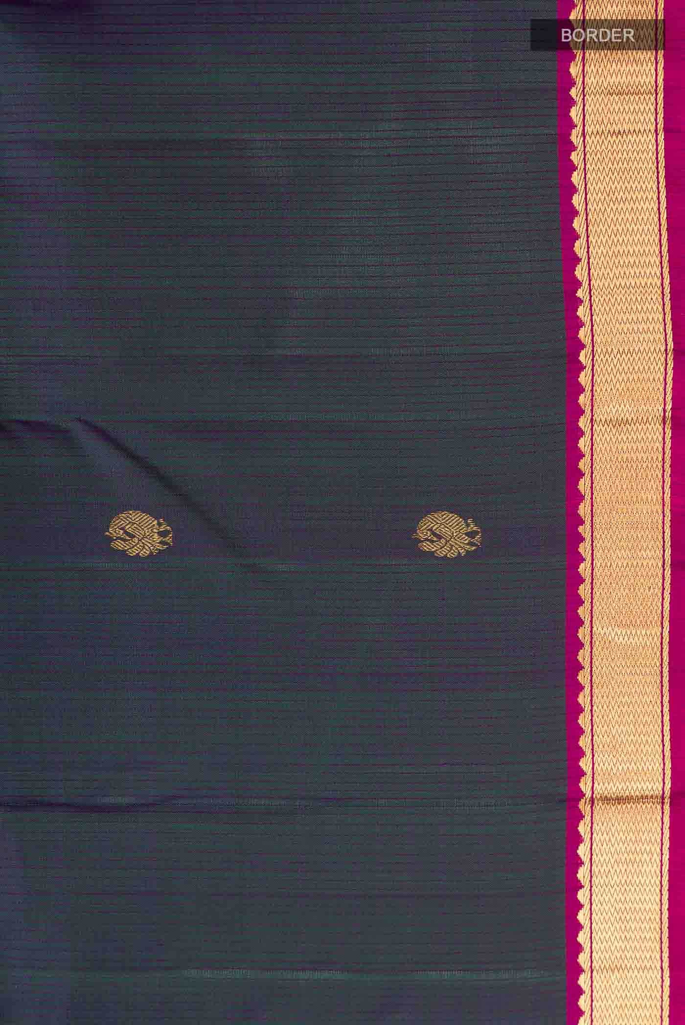 Blue Kanchipuram Silk Saree