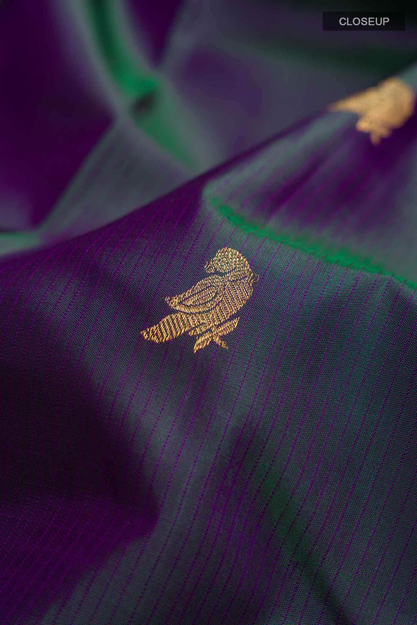 Blue Kanchipuram Silk Saree